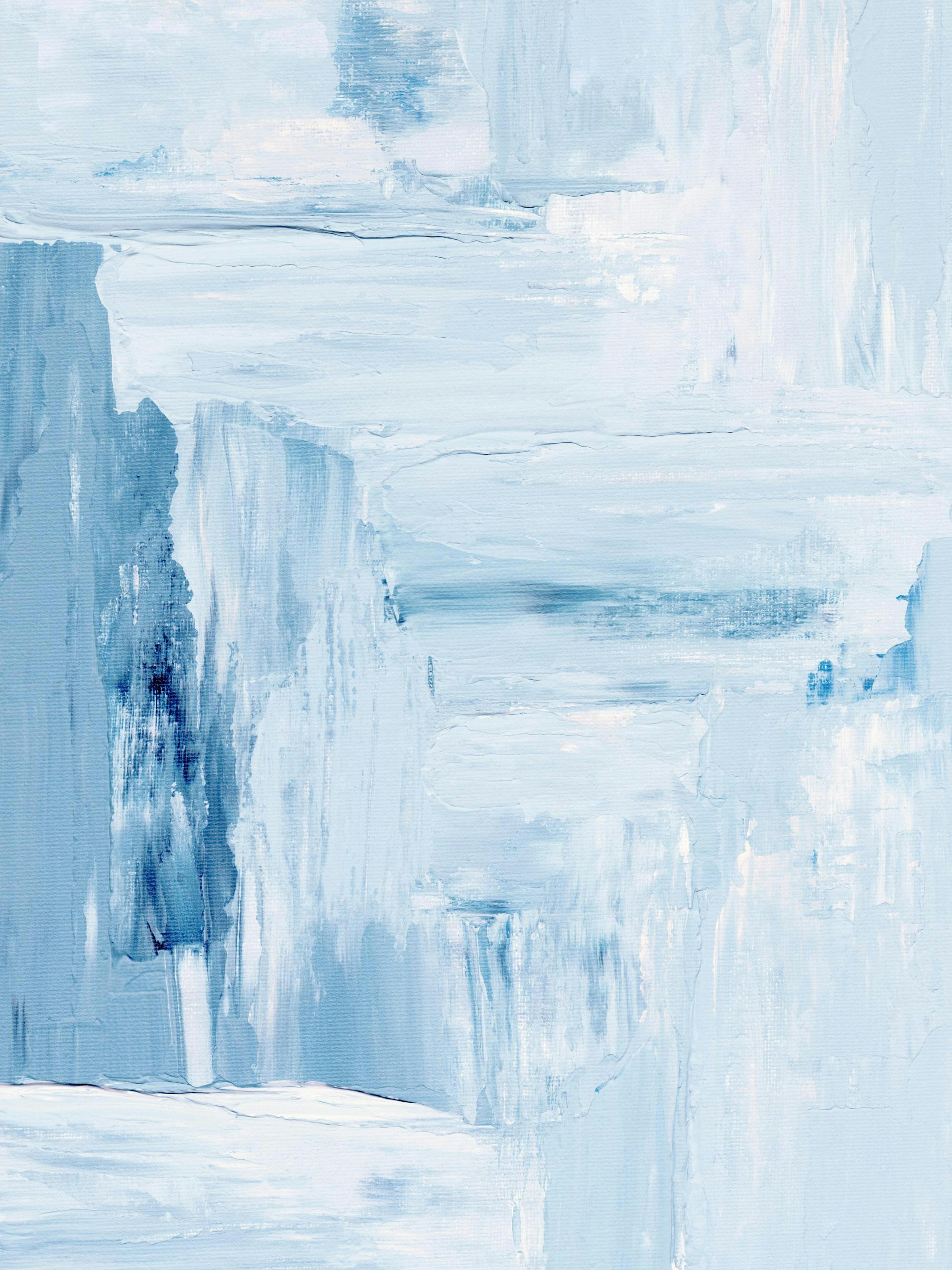 Blue Abstract Painting Print