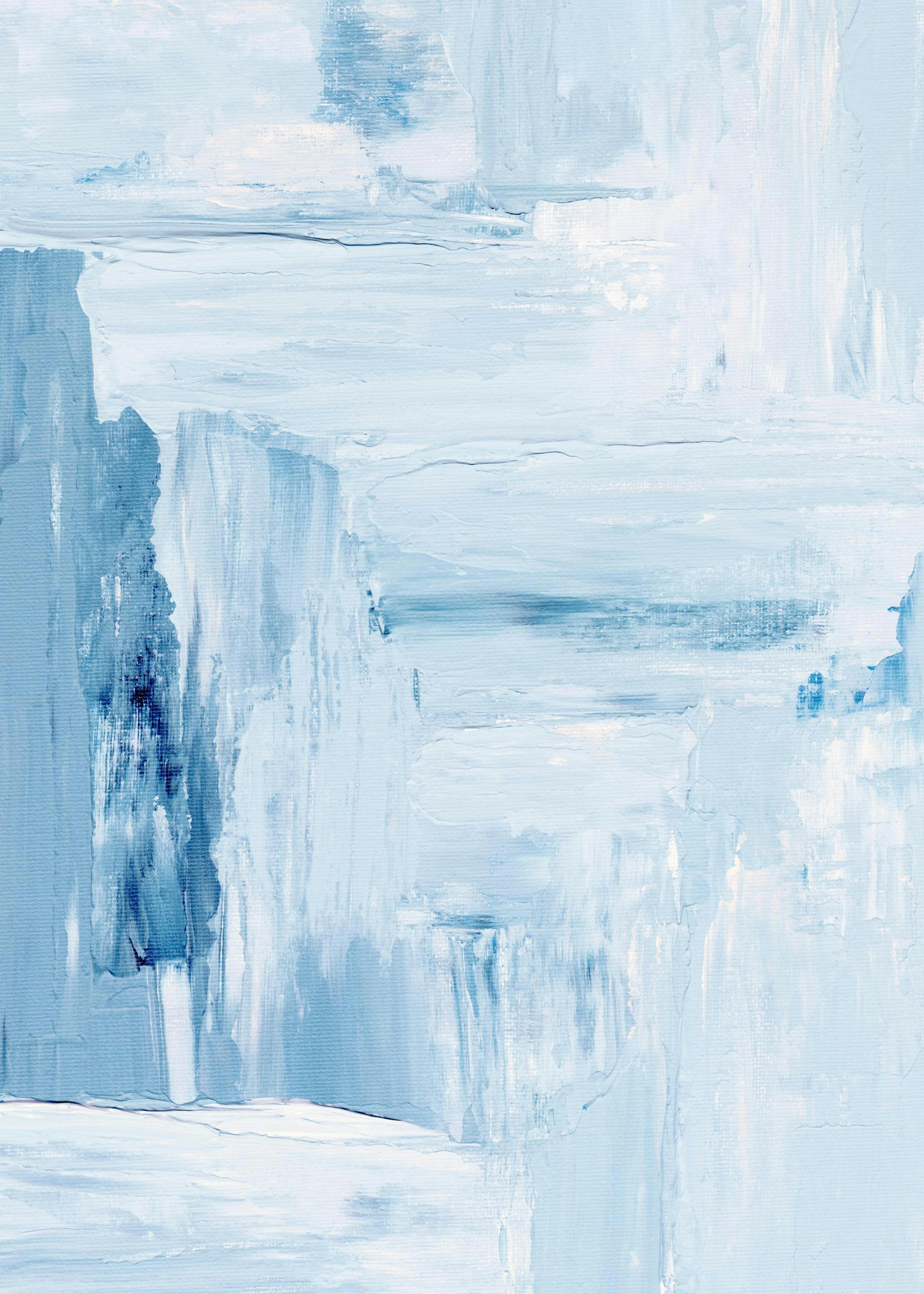 Blue Abstract Painting Poster 0