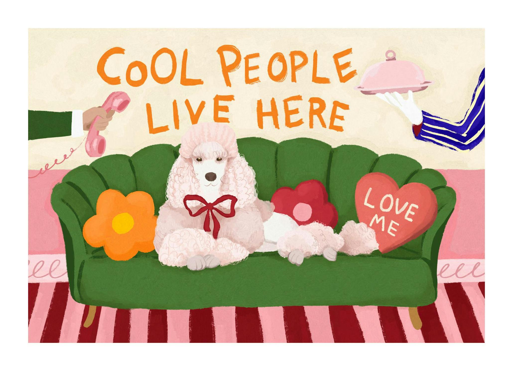 Cool People Poster (70x100 cm) - Illustraties