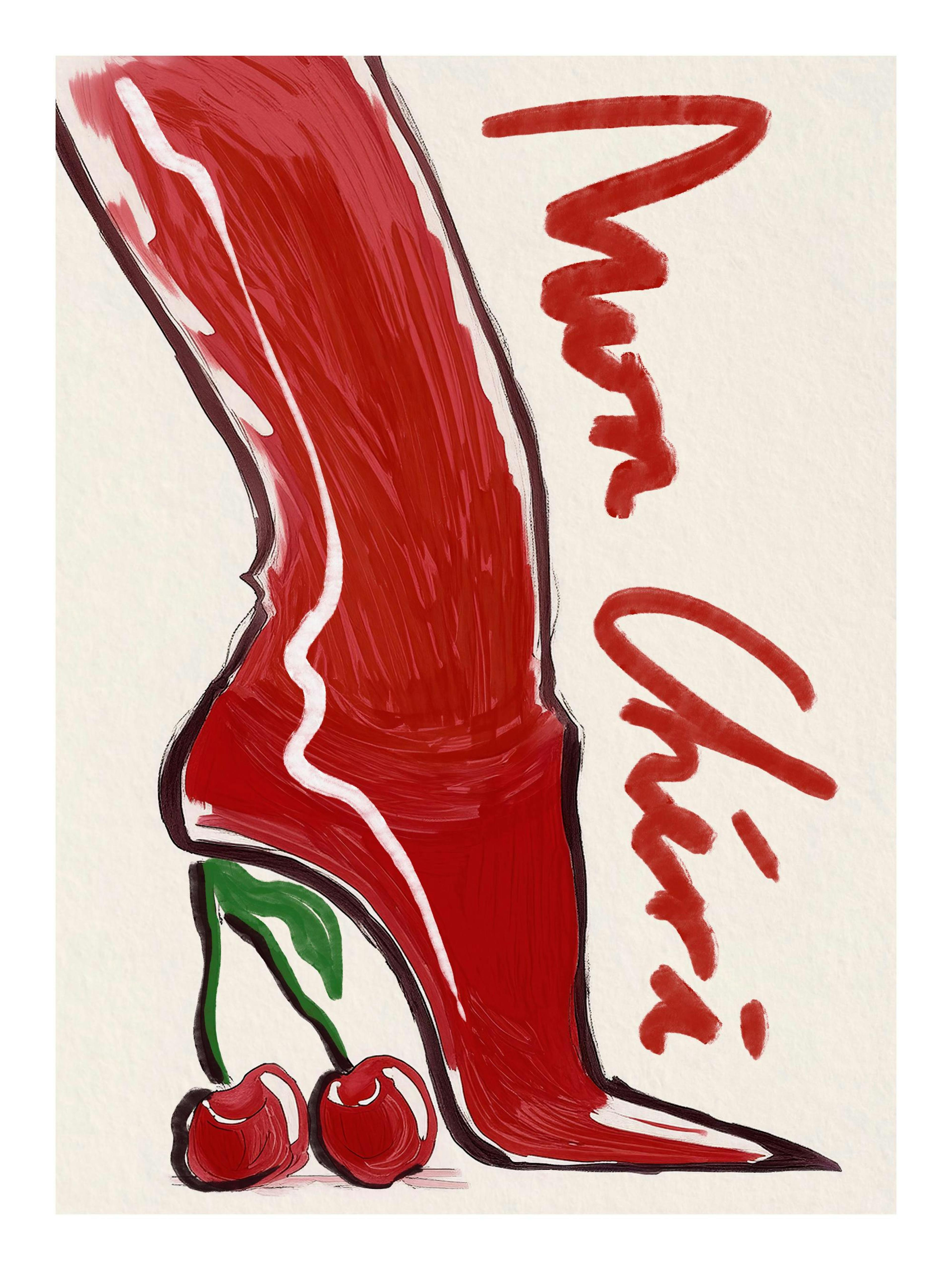 Cherry Heels Poster