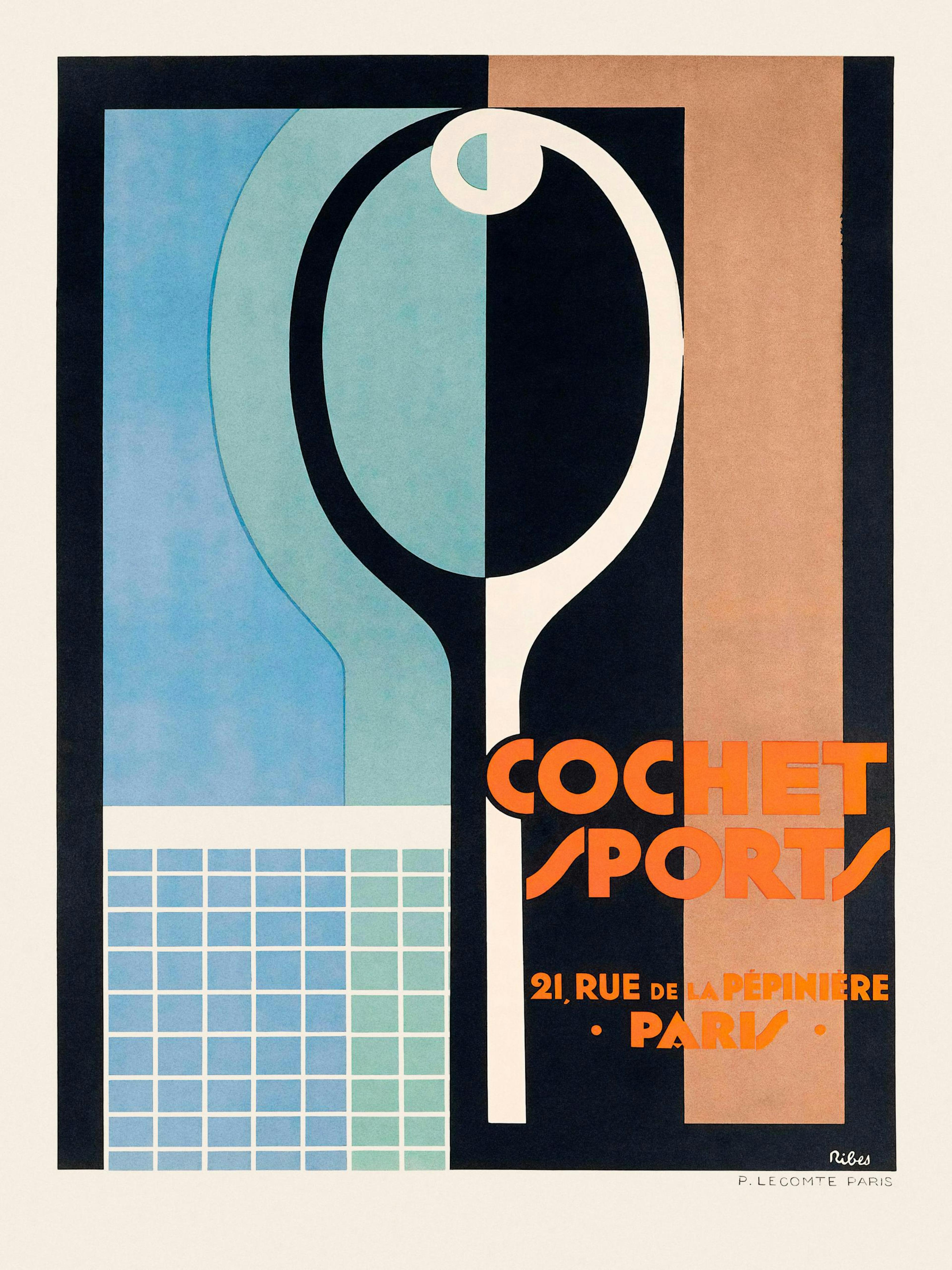Vintage Tennis Print