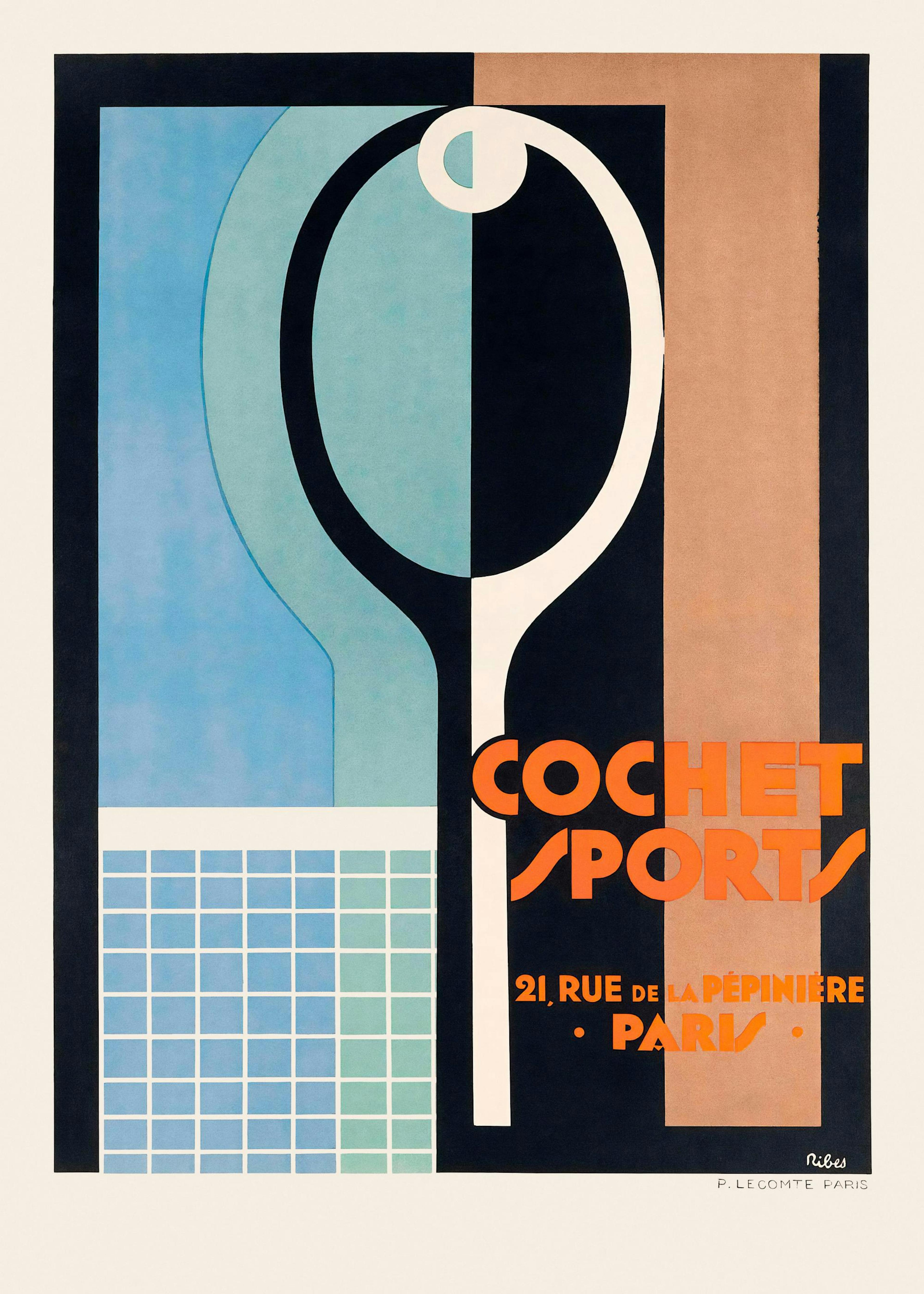 Vintage Tennis Print 0