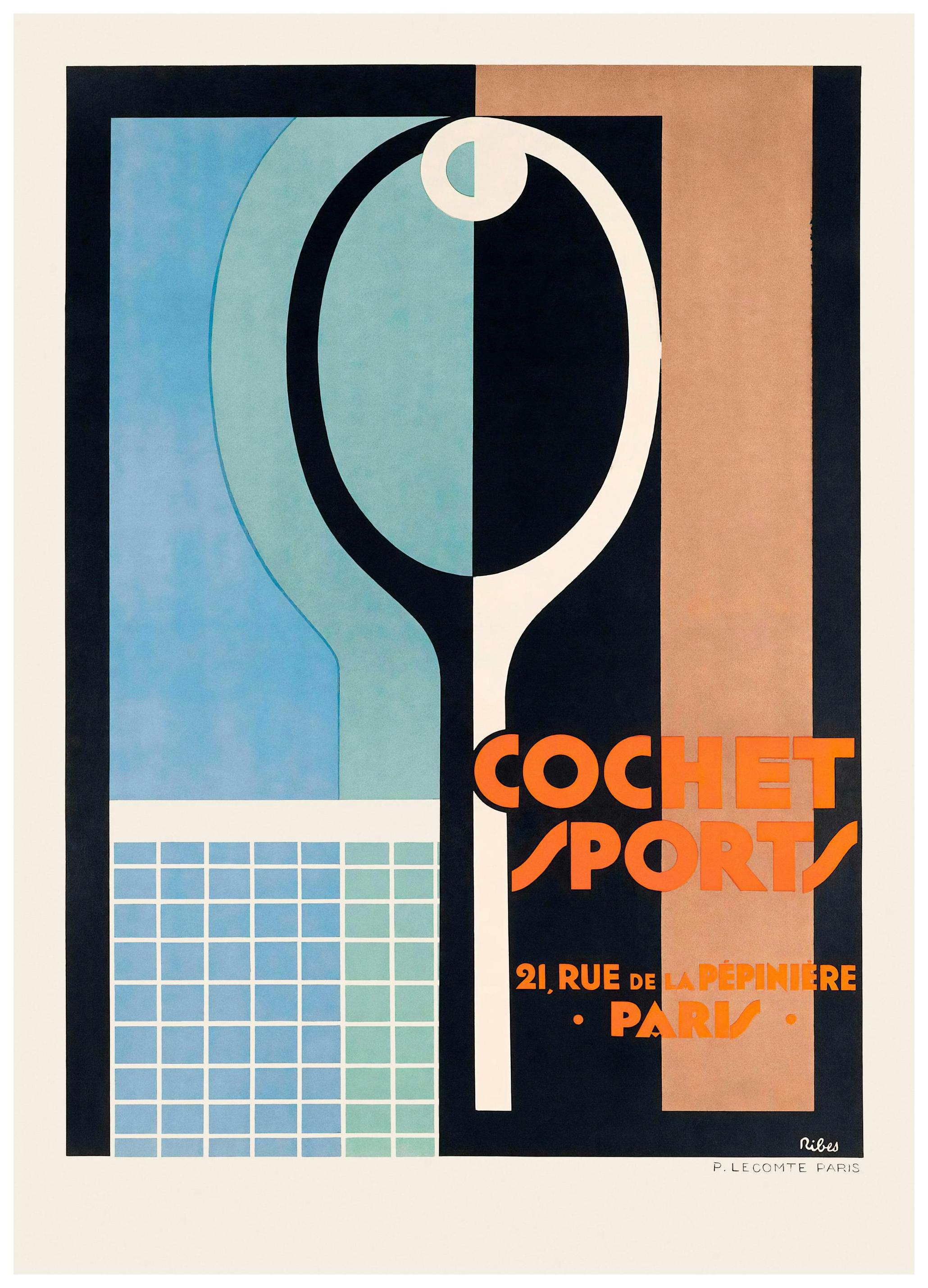 Vintage Tennis Poster (50x70 cm)- Poster di sport e stampe