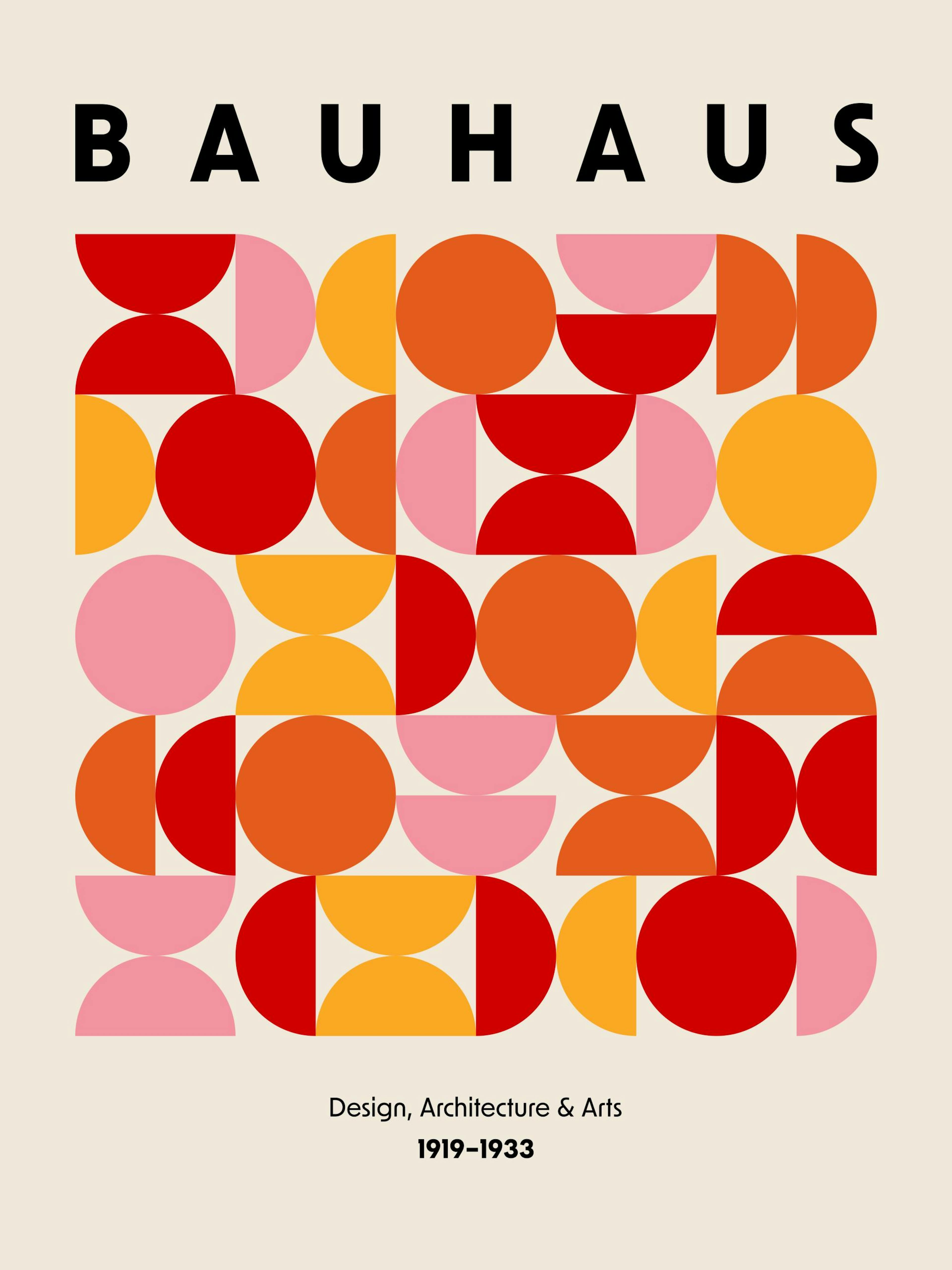 Bauhaus Shapes Affiche