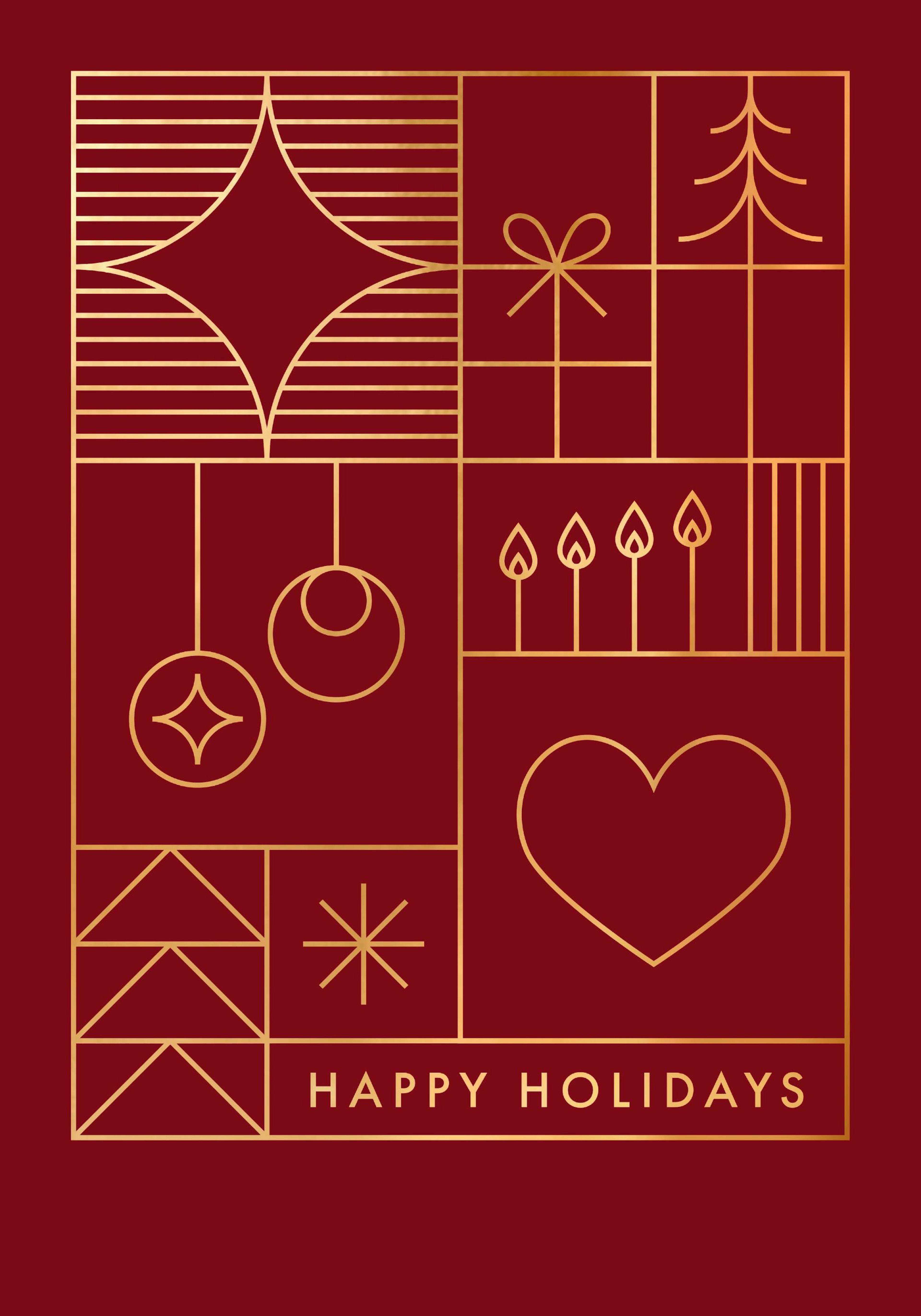 Happy Holidays Graphic Poster