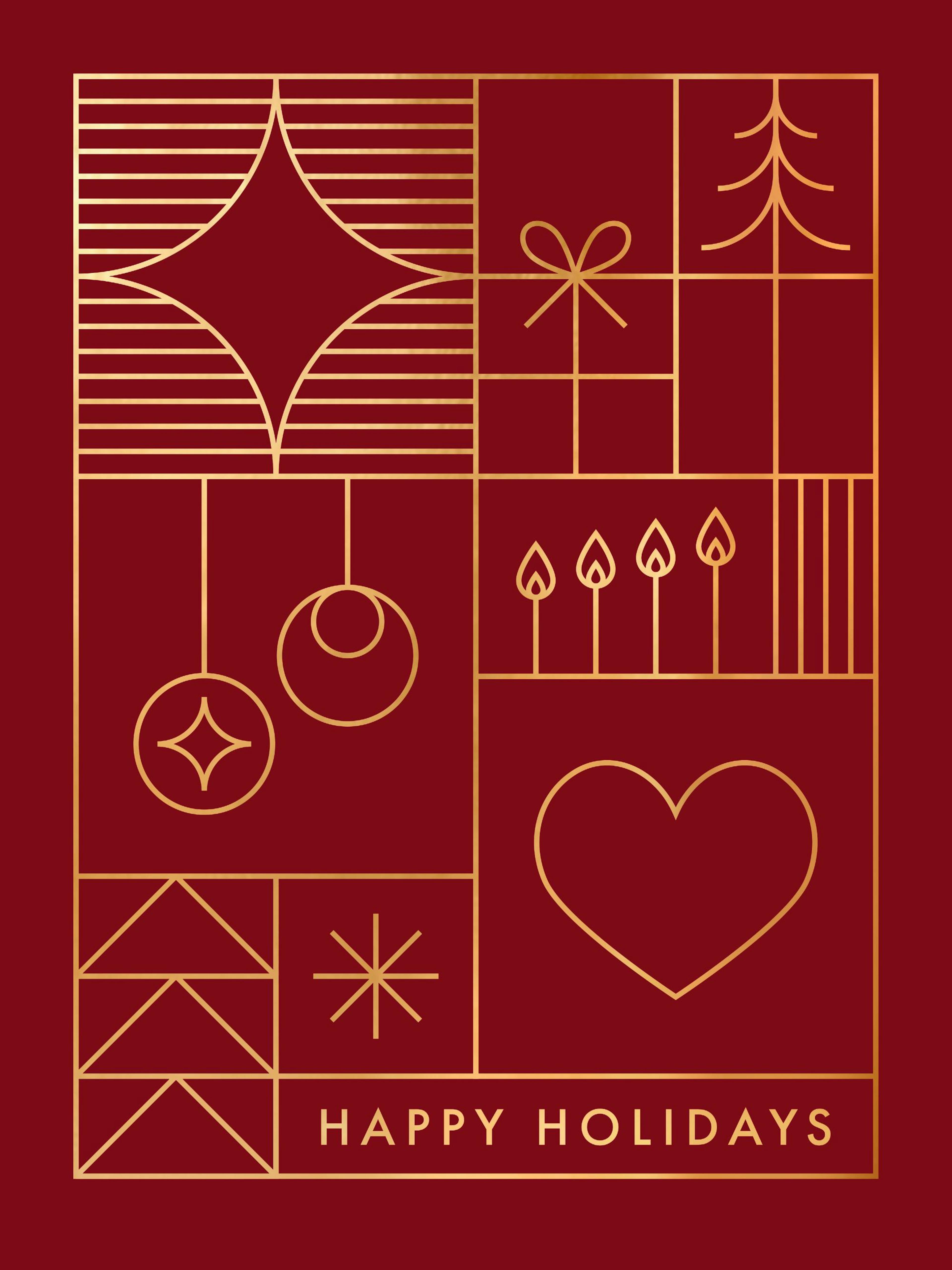 Happy Holidays Graphic Poster