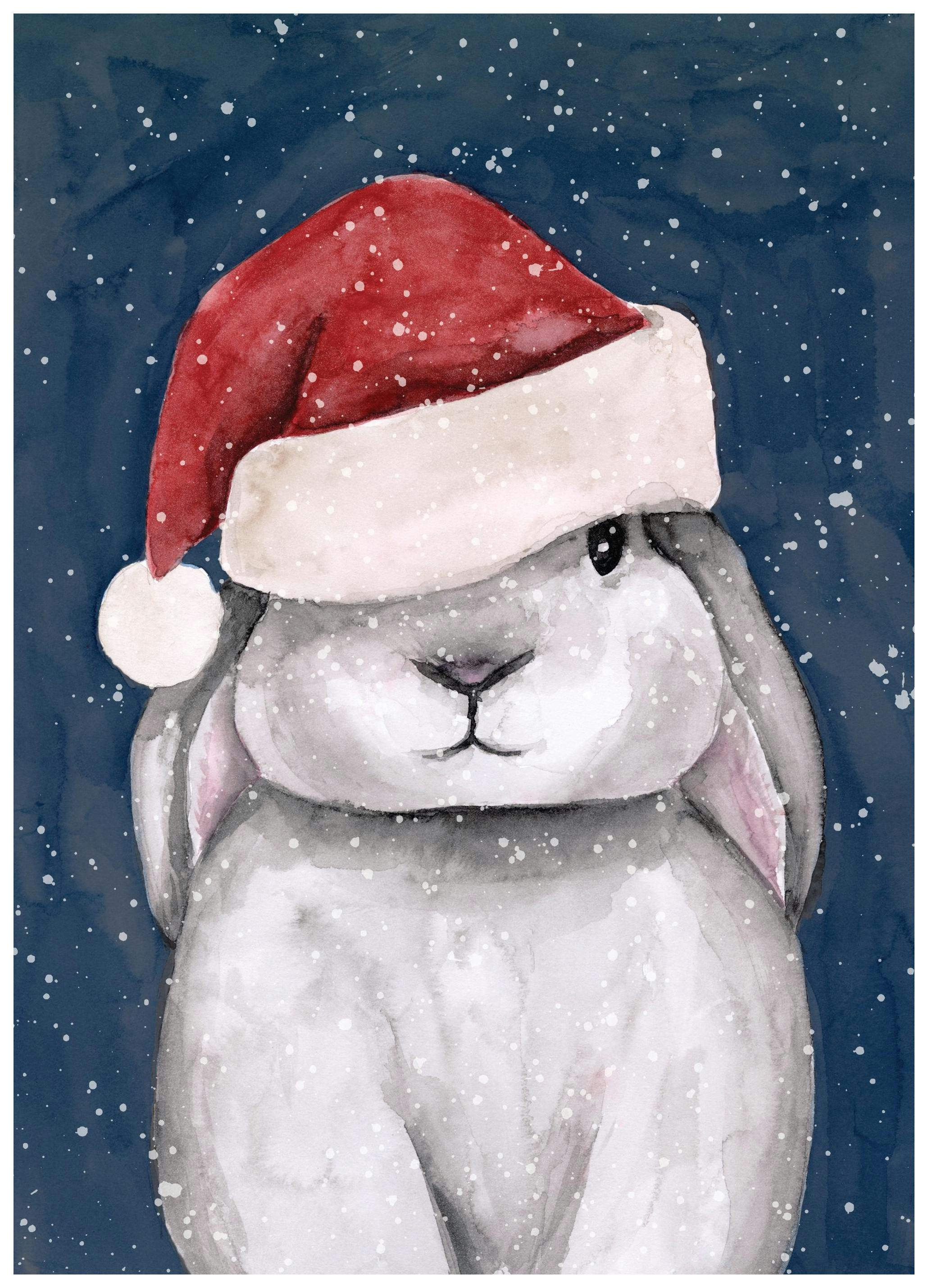 Christmas Bunny Plakat (13x18 cm)- Plakaty świąteczne