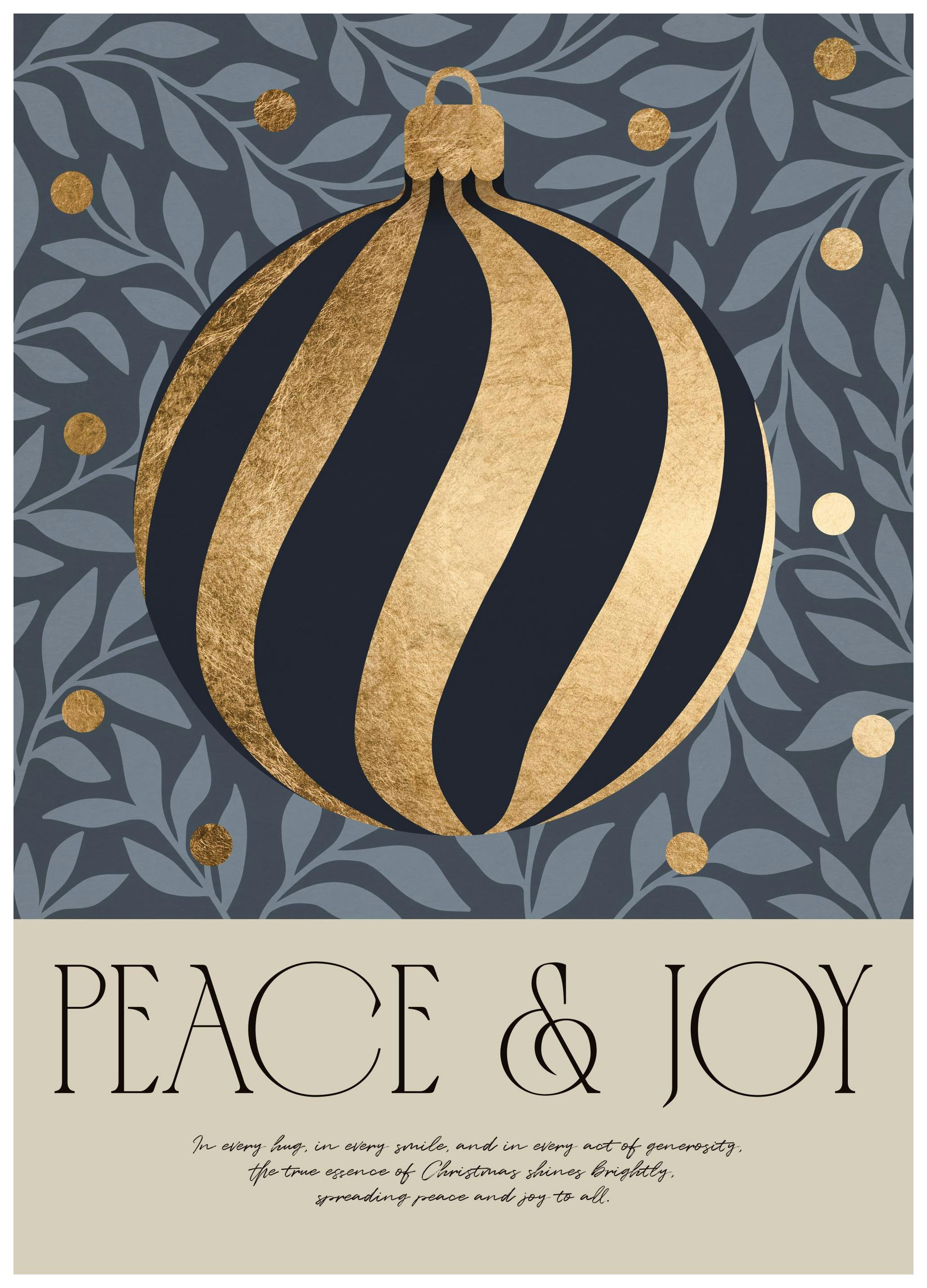 Peace and Joy Plakat (13x18 cm)- Plakaty świąteczne