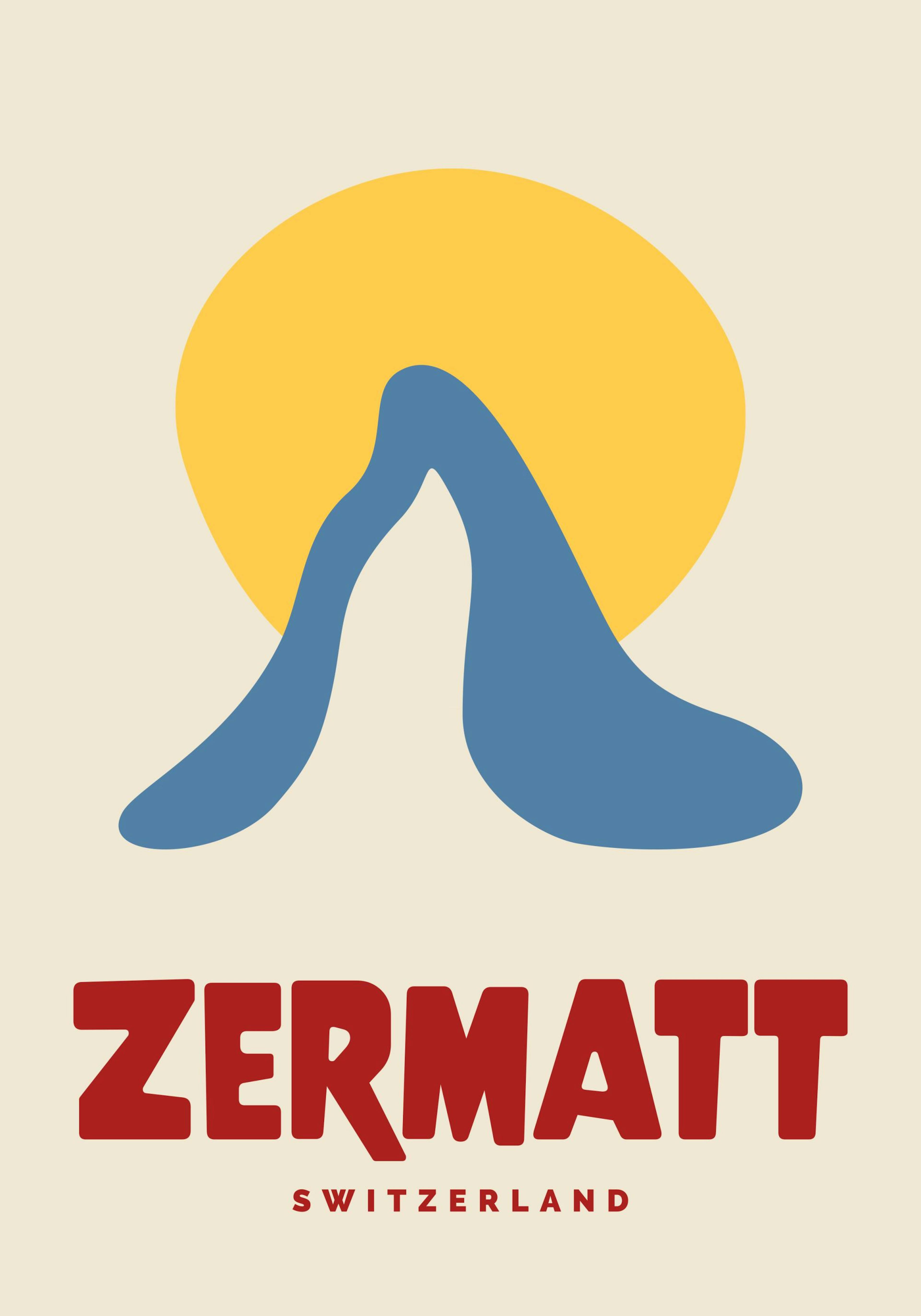Graphic Zermatt Print