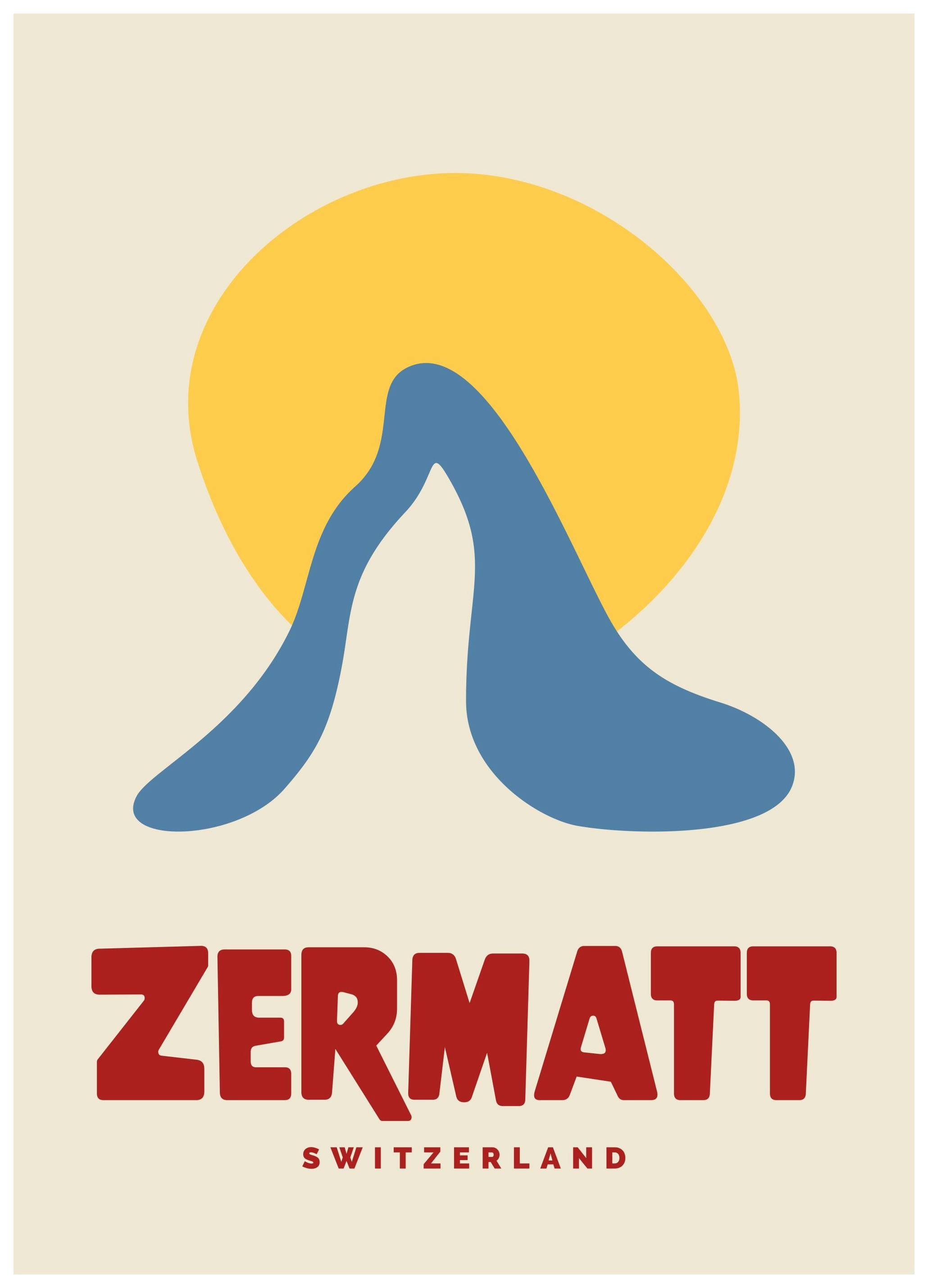 Graphic Zermatt Poster (50x70 cm)- Arte grafica e poster