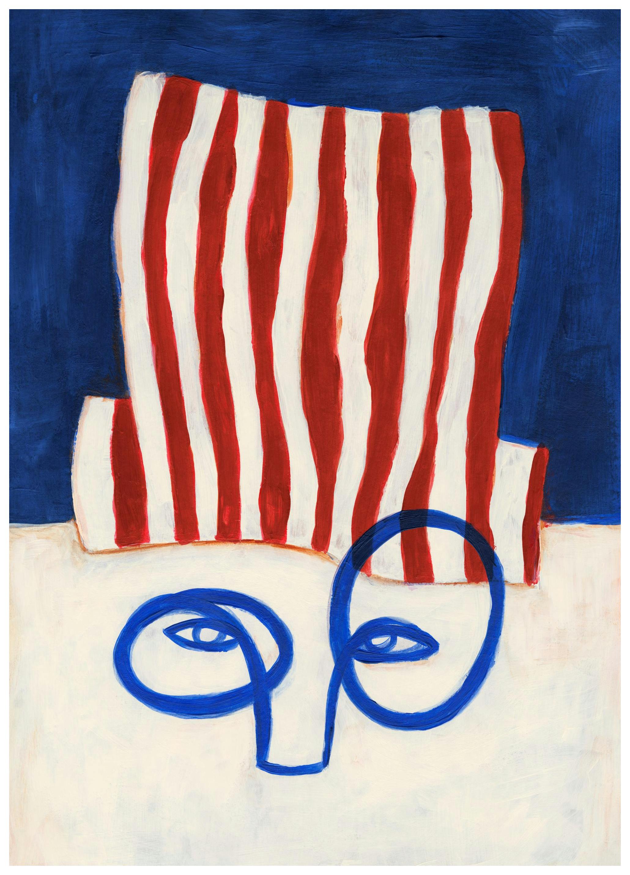 Figure In Glasses Affiche (30x40 cm) - Affiches de peintures