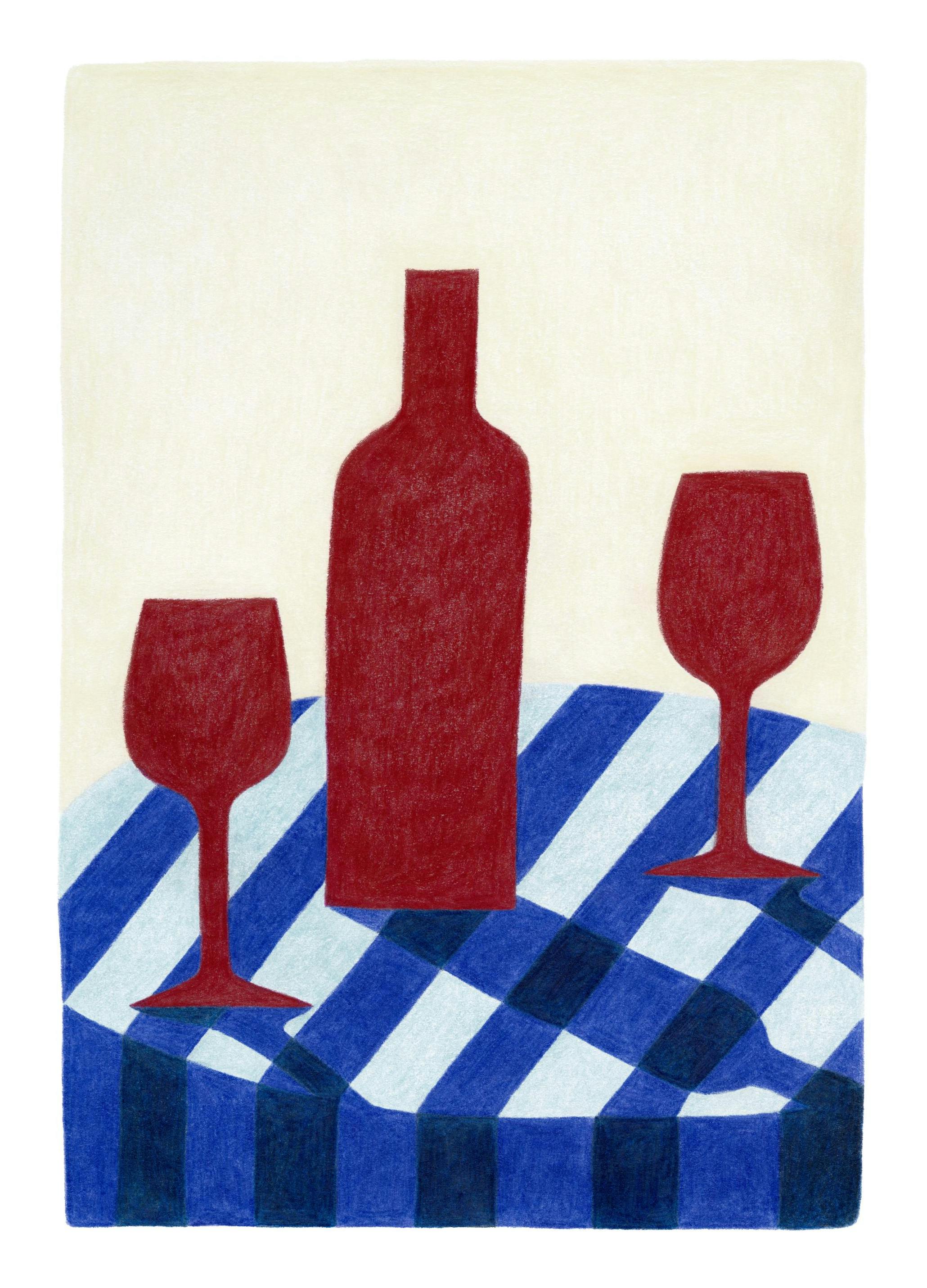 Red Wine for Two Print (70x100 cm)- Wine & Cocktails posters