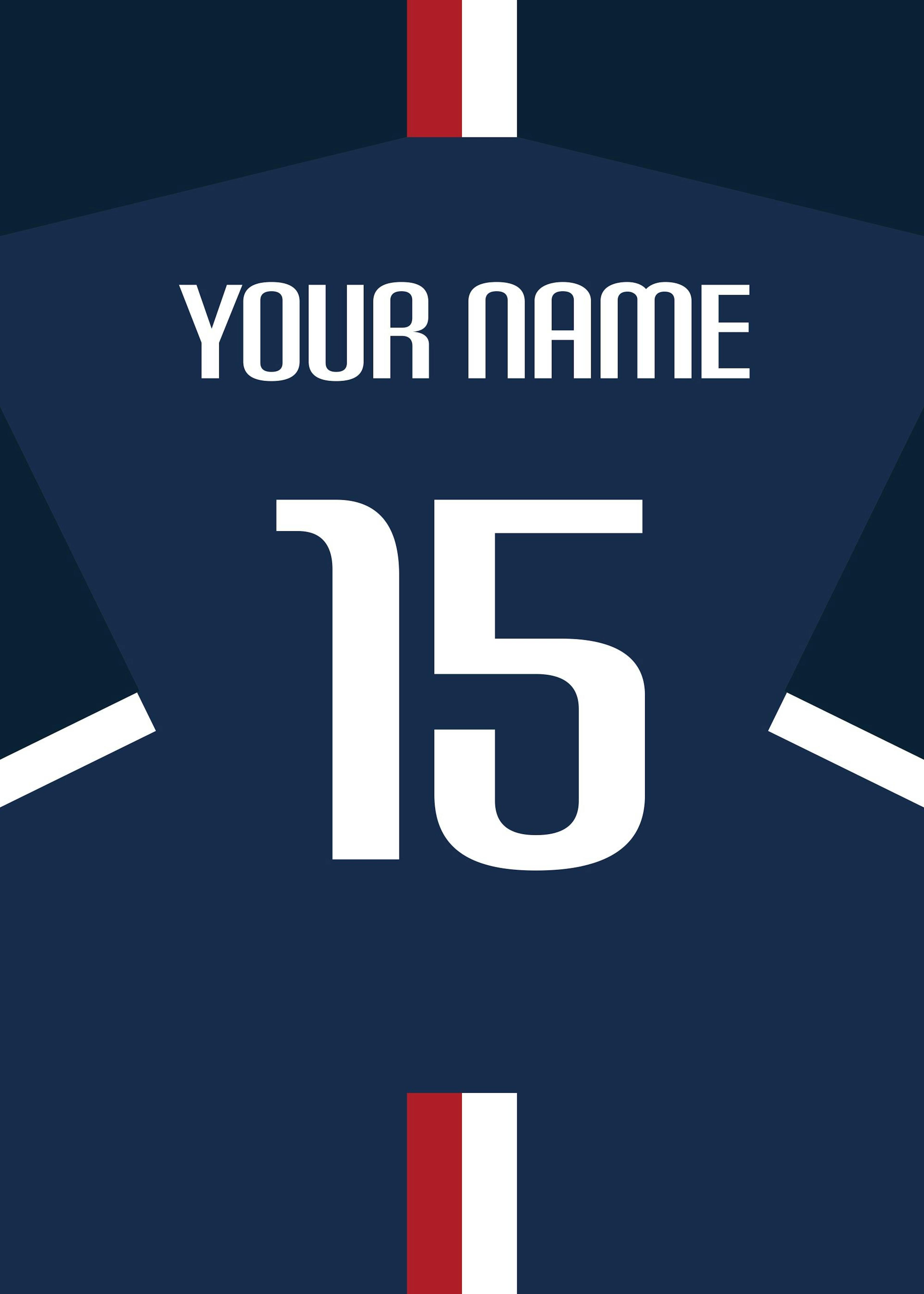 Football Shirt No2 Personal Affiche 0