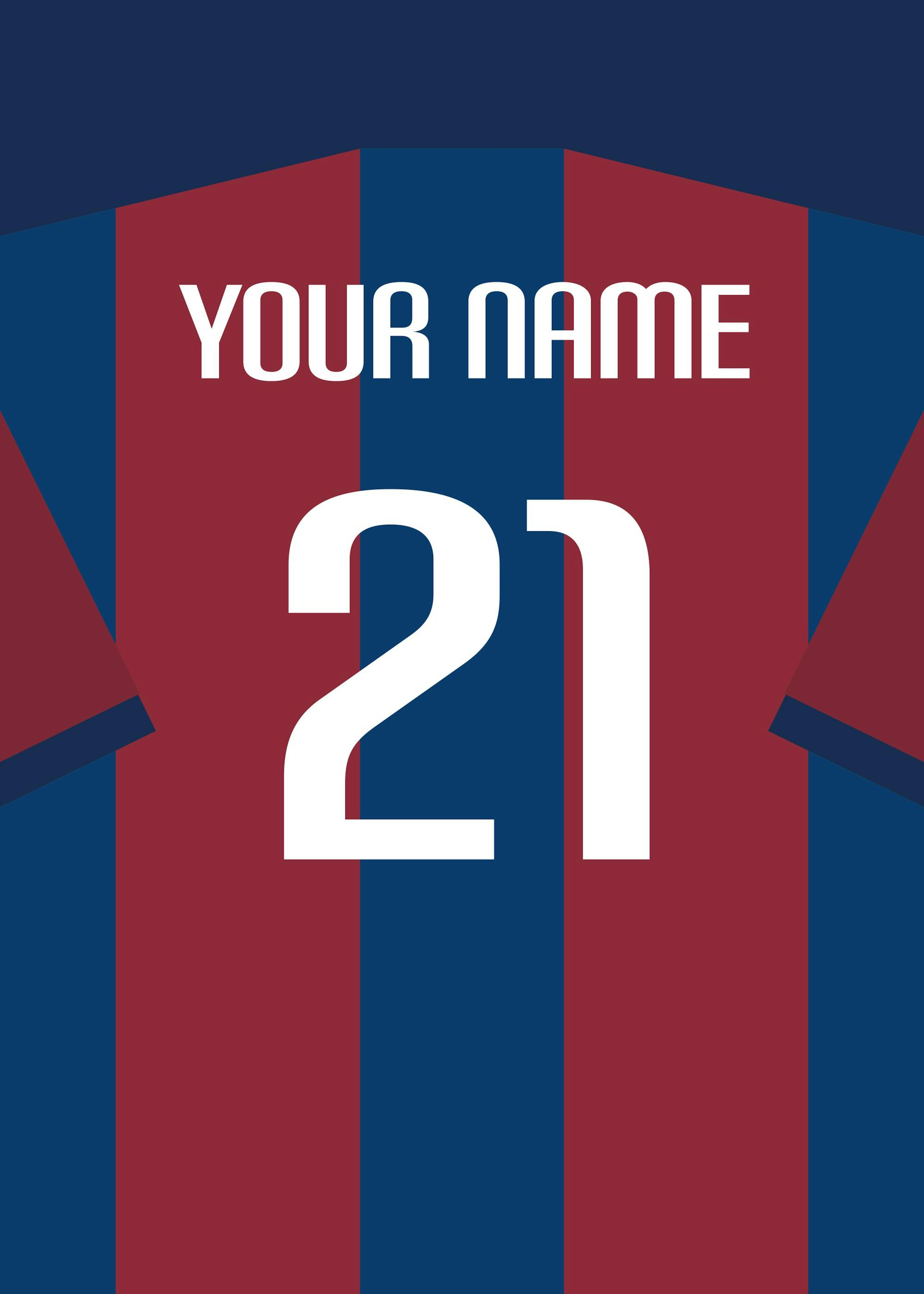 Football Shirt No5 Personal Poster 0