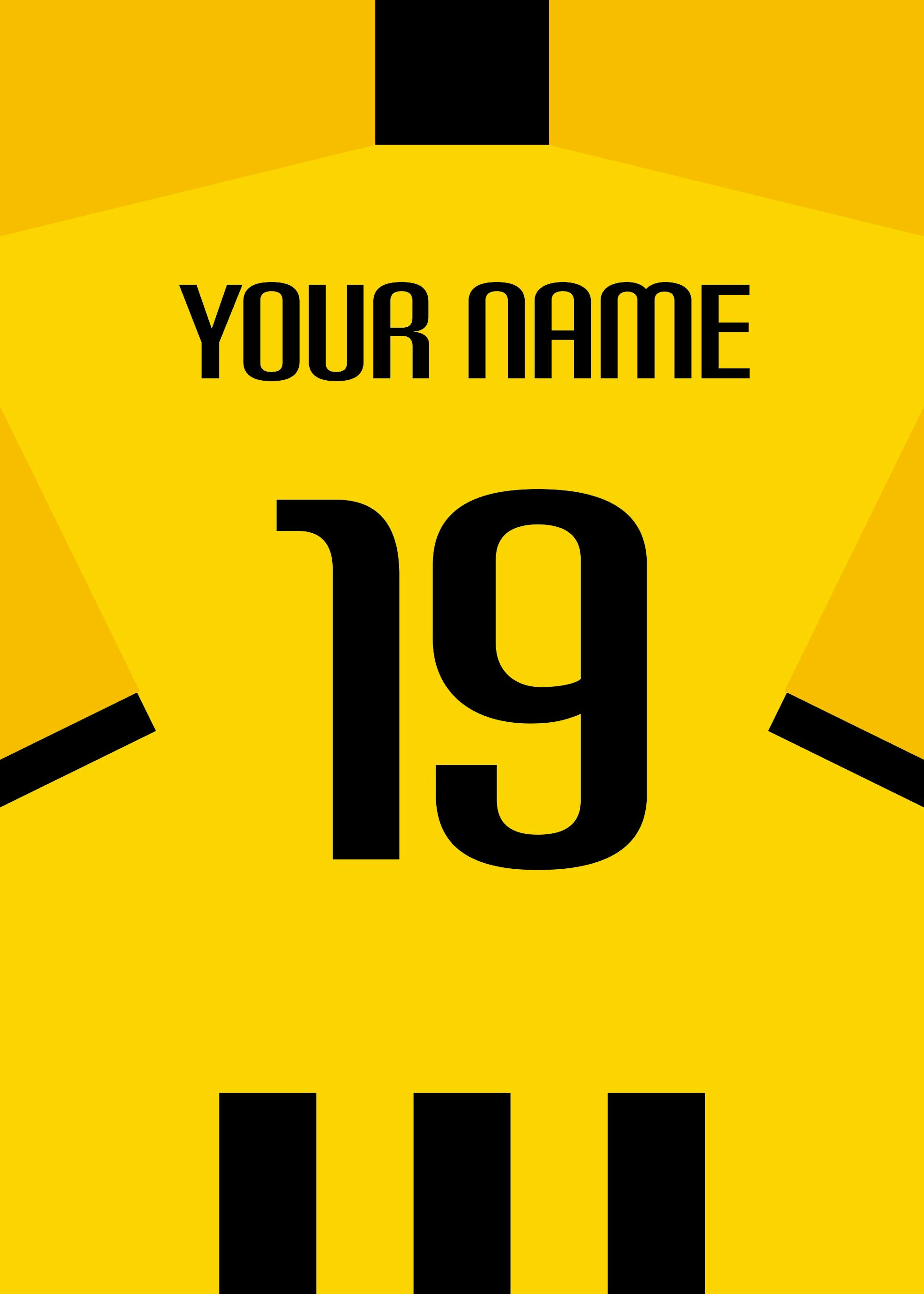 Football Shirt No7 Personal Poster 0
