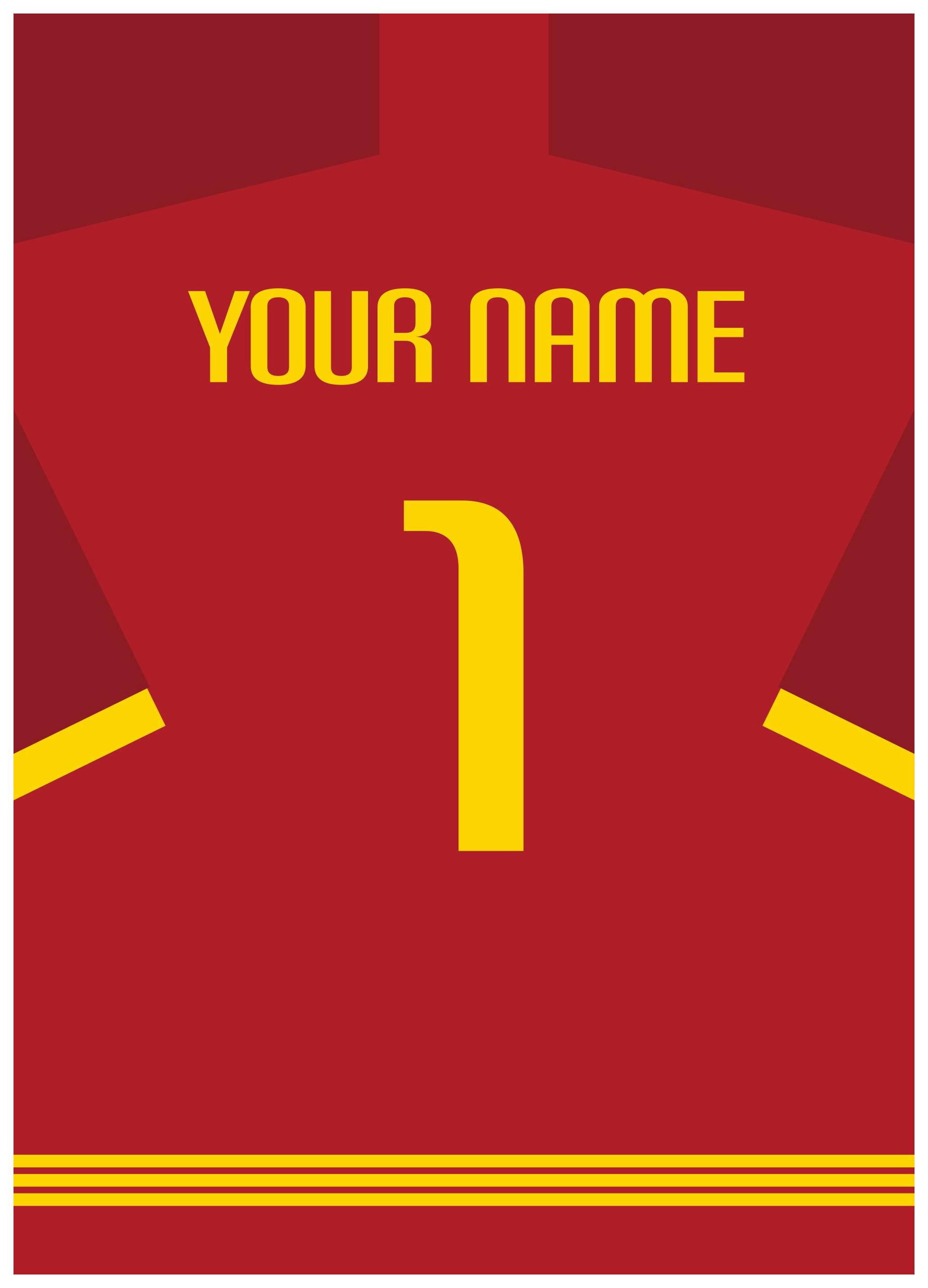 Football Shirt No10 Poster (30x40 cm)