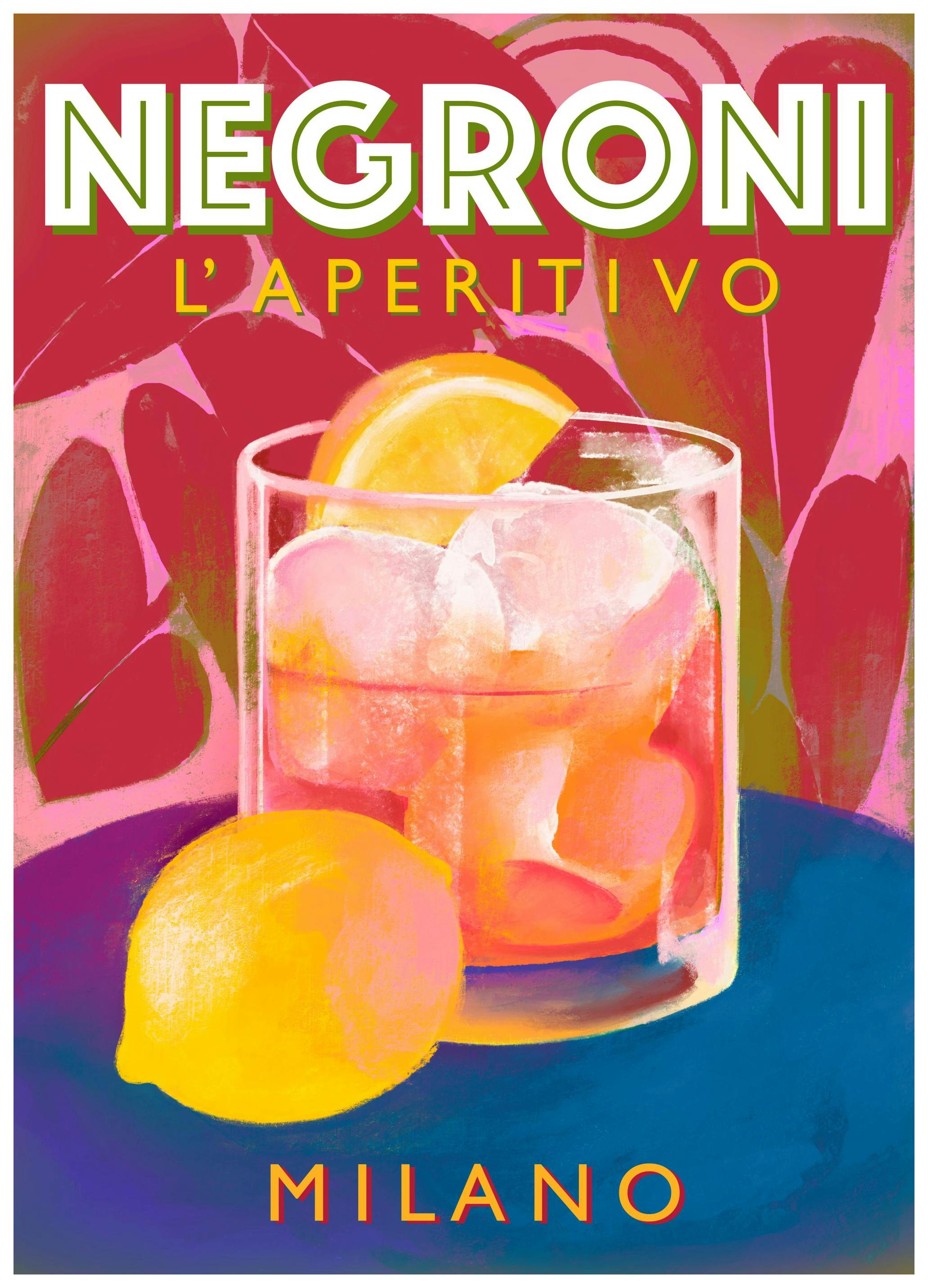 Marco Marella - Negroni Poster (30x40 cm)- Marco Marella