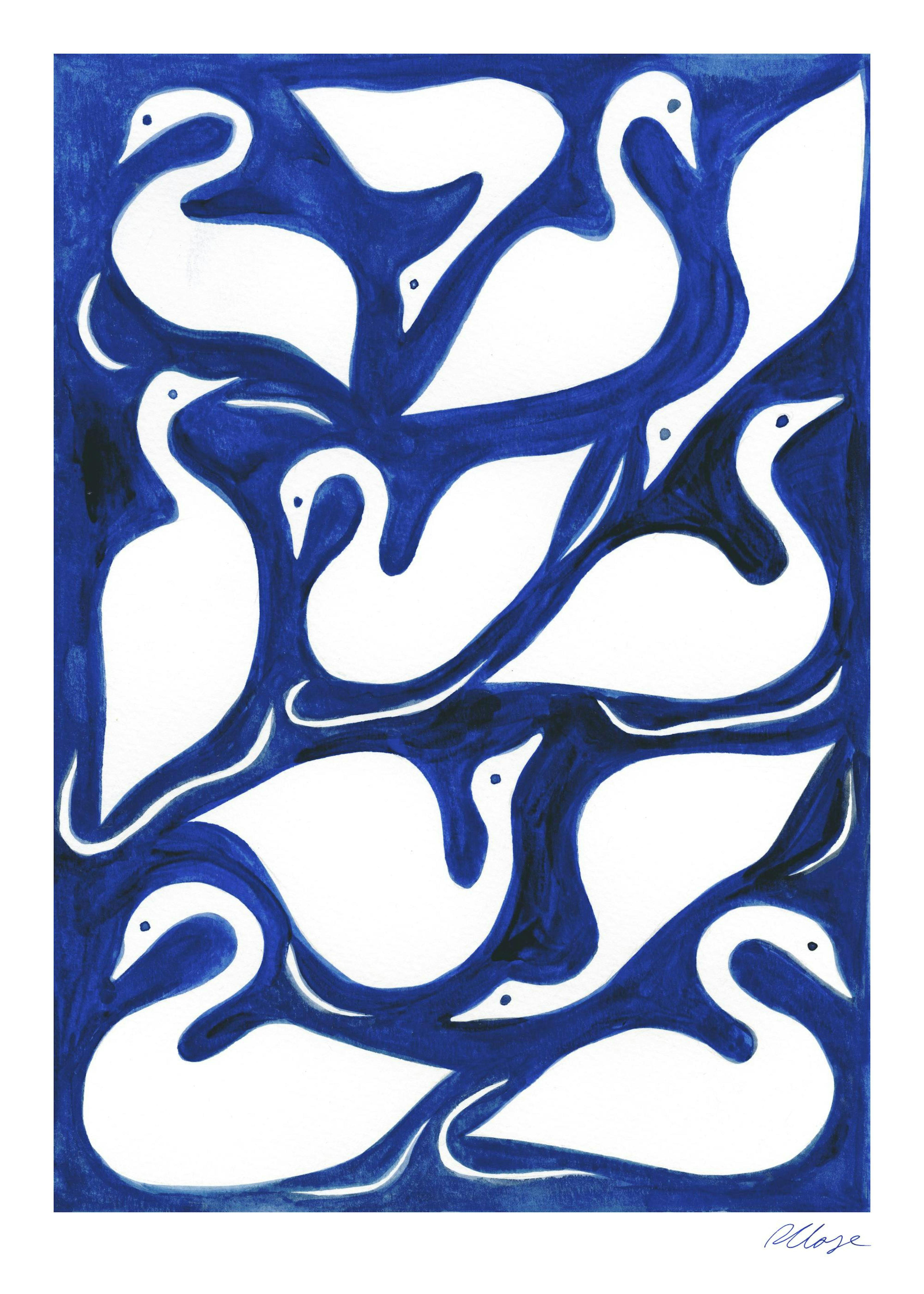 Rosanna Corfe - Swan Pond Poster 0