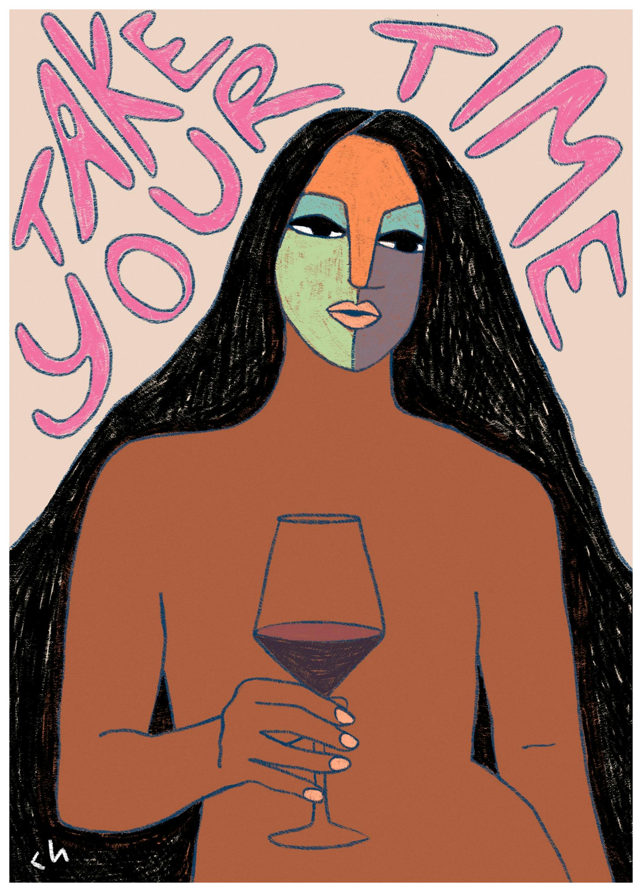 Cortney Herron - Take Your Time Print (50x70 cm)