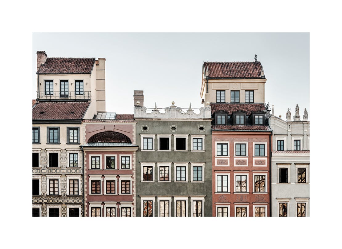 Old Town Facade Print (30x40 cm)