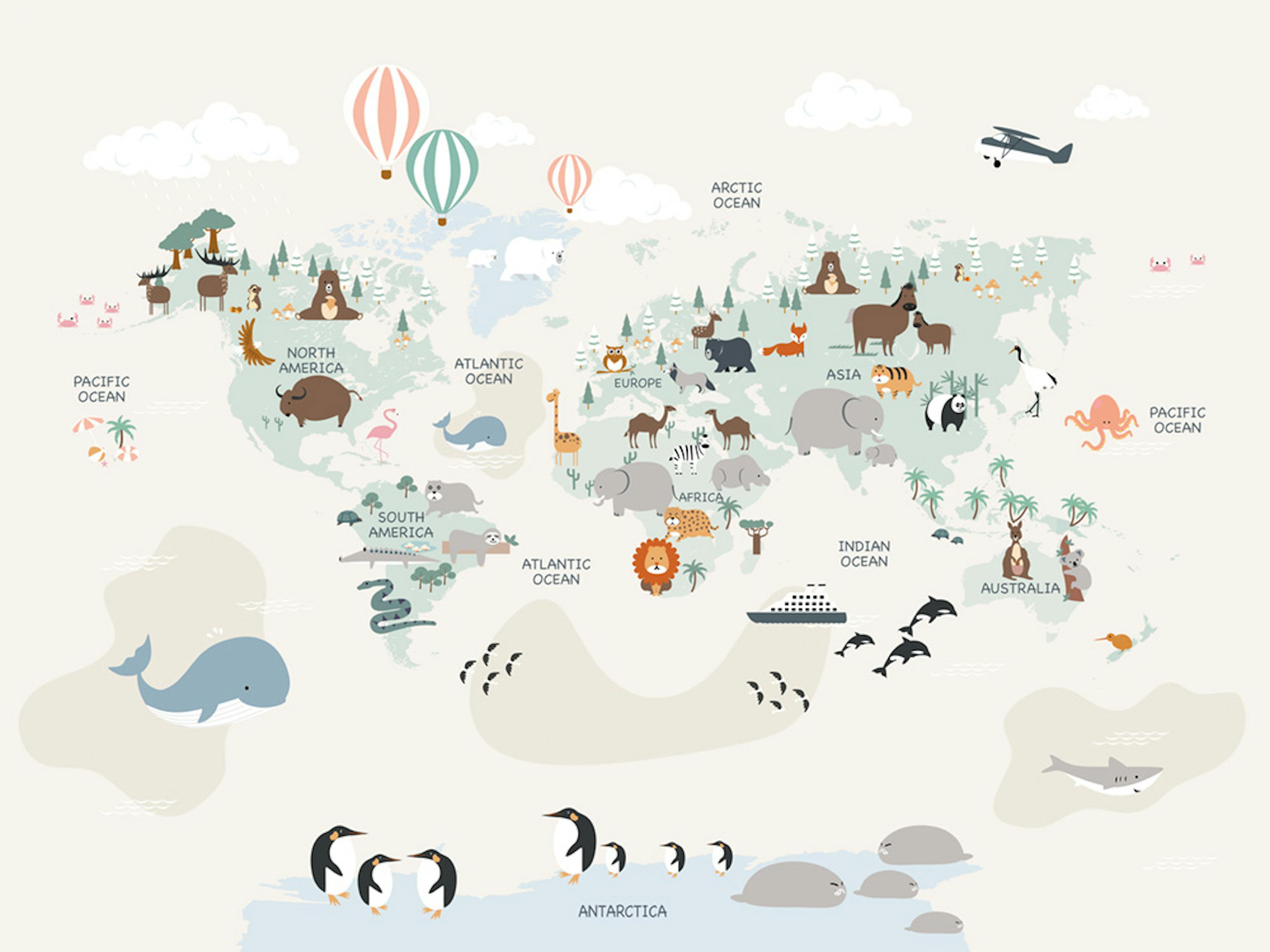 Animals of the World No2 Print