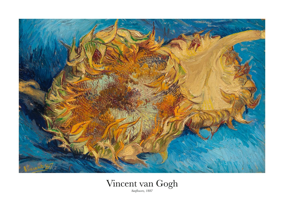 Van Gogh - Sunflowers Poster (21x30 cm) - Van Gogh Poster