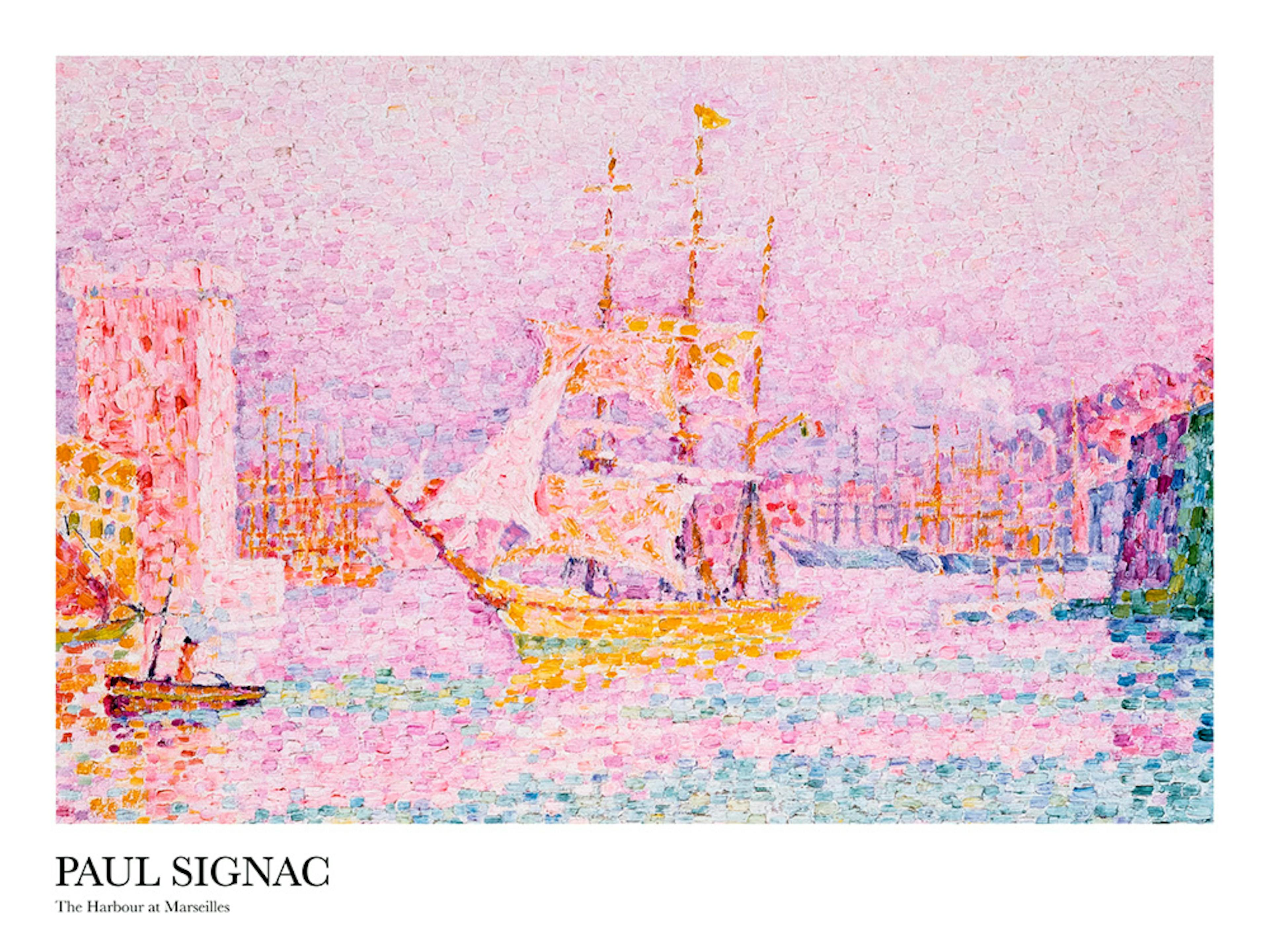 Paul Signac - The Harbour at Marseilles Poster