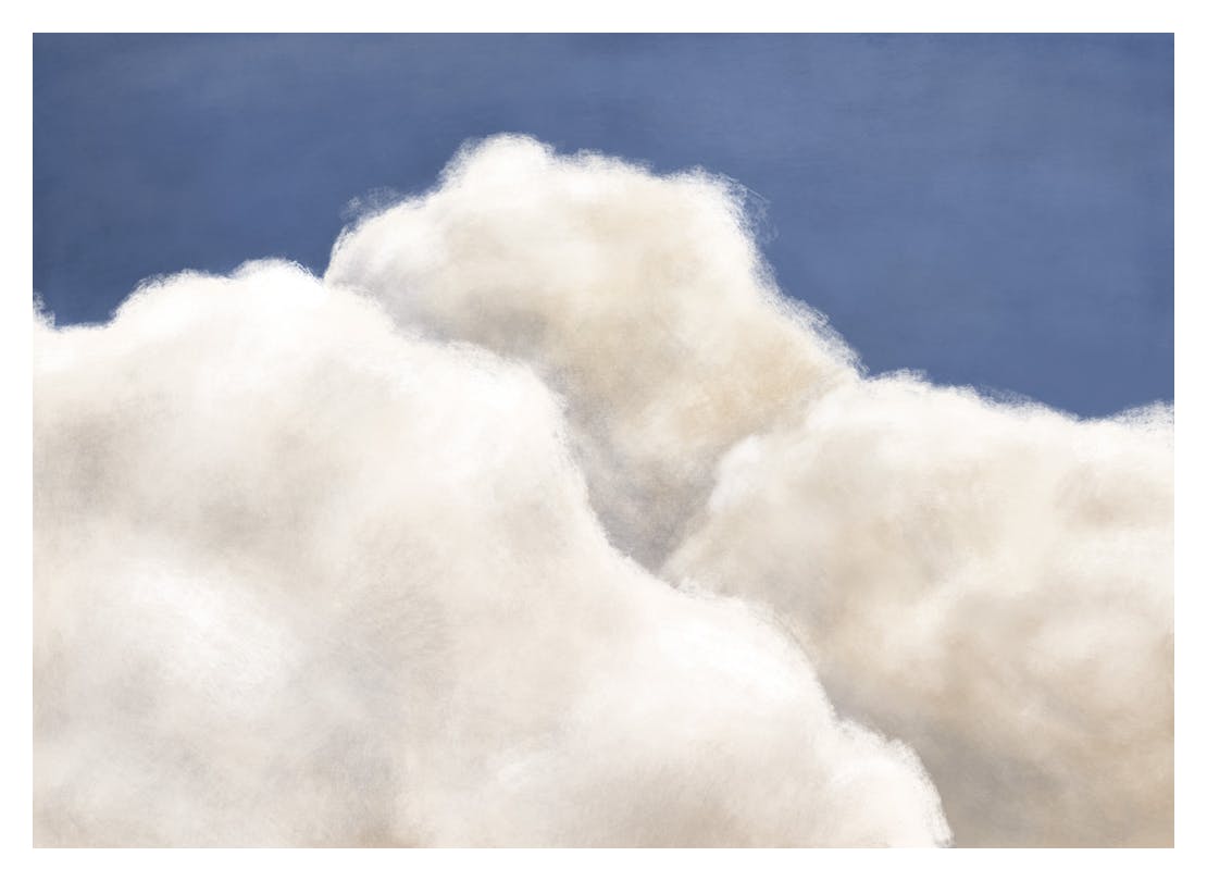 Clouds Above Poster (30x40 cm) - Schilderijen