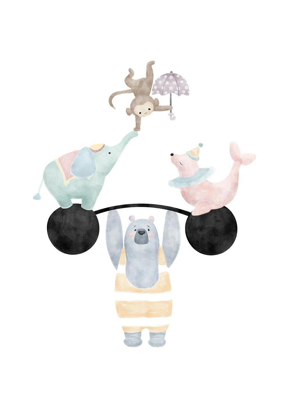 Circus Acrobats Poster 0