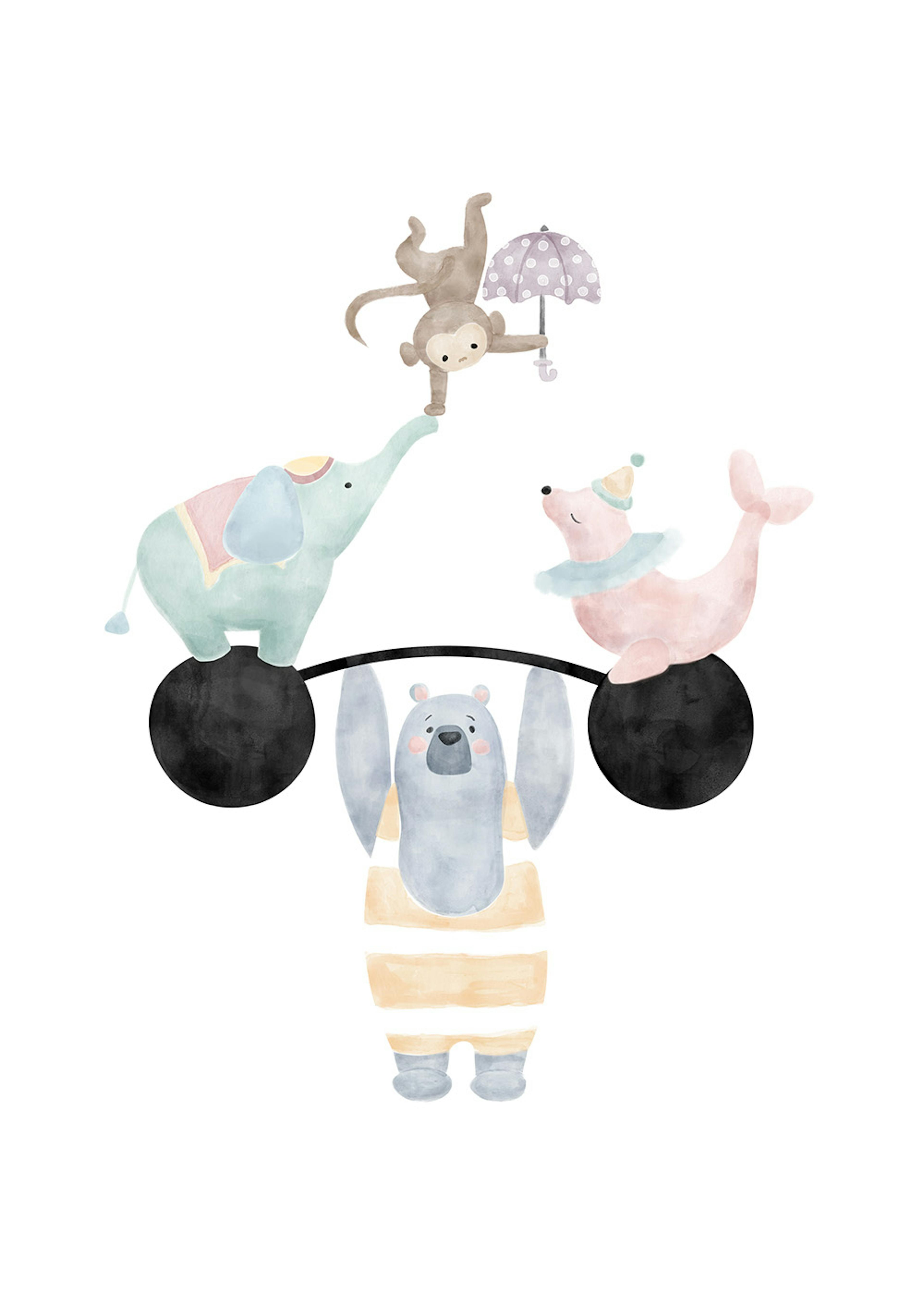 Circus Acrobats Poster 0
