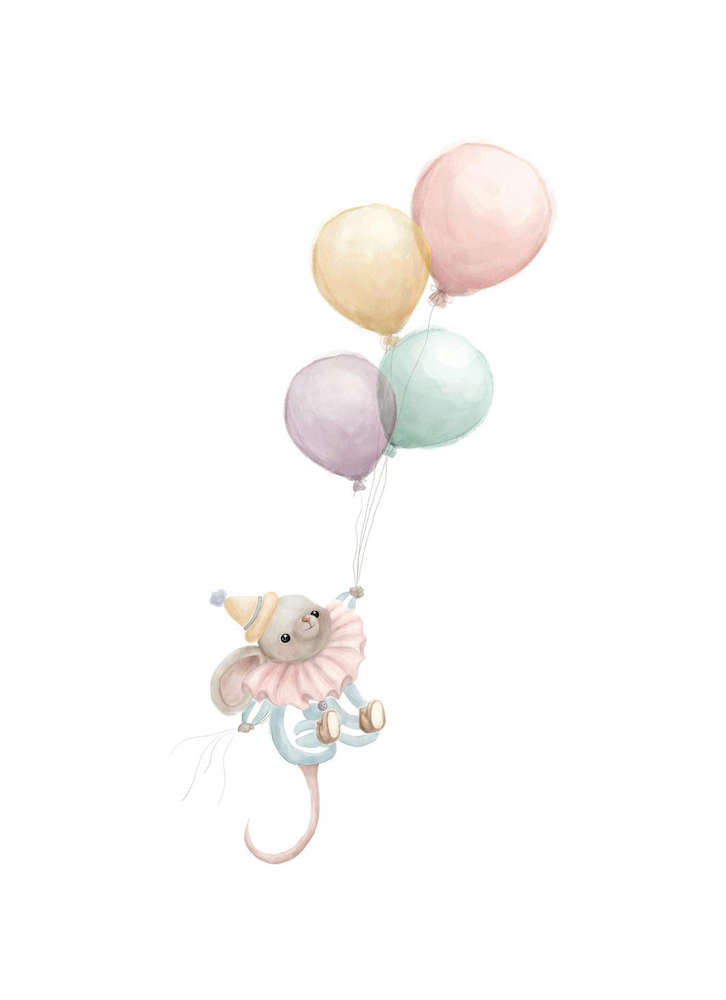 Circus Mouse Print (30x40 cm)