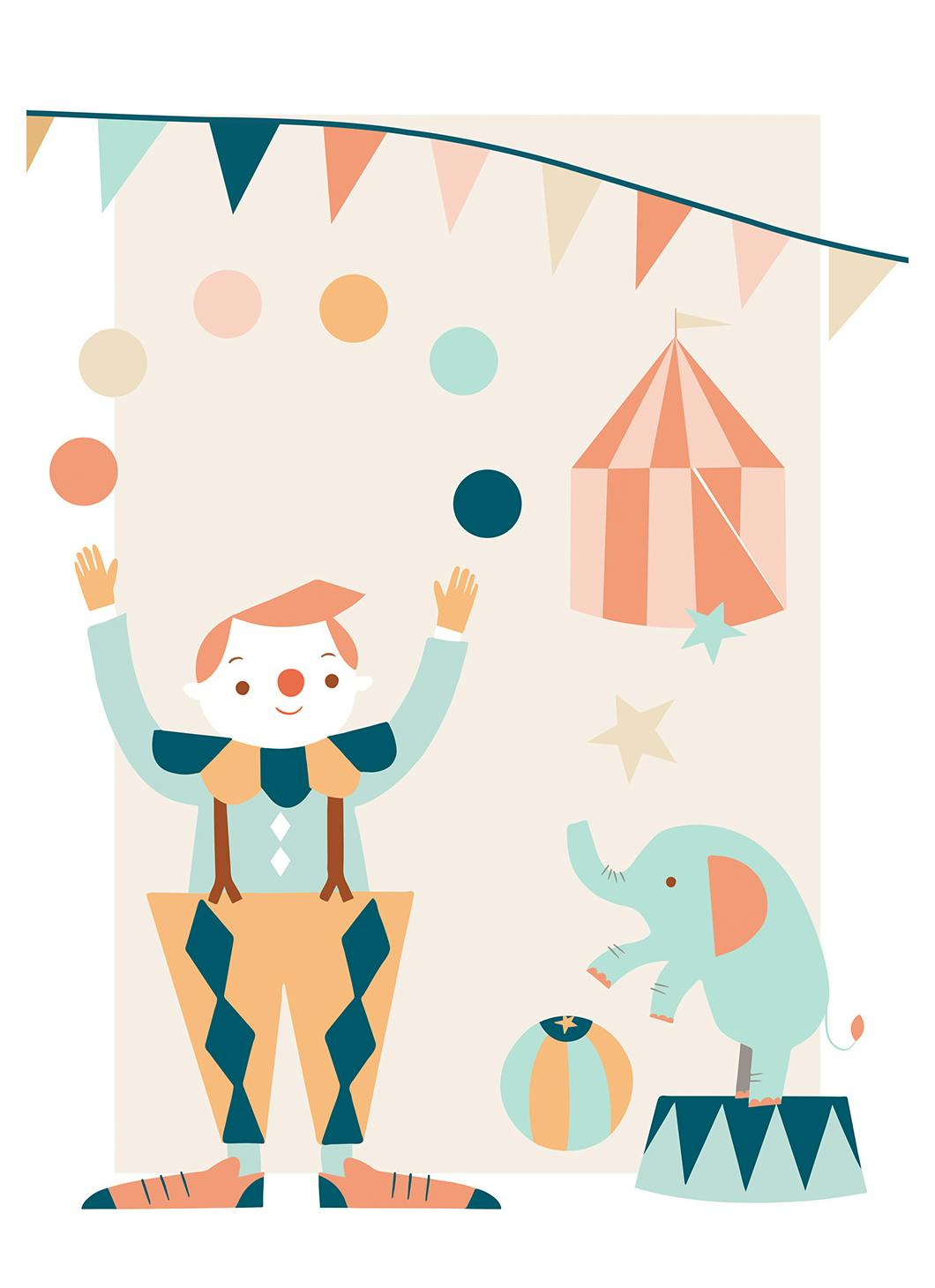 Little Circus Plakat (50x70 cm)- Plakaty dla dzieci