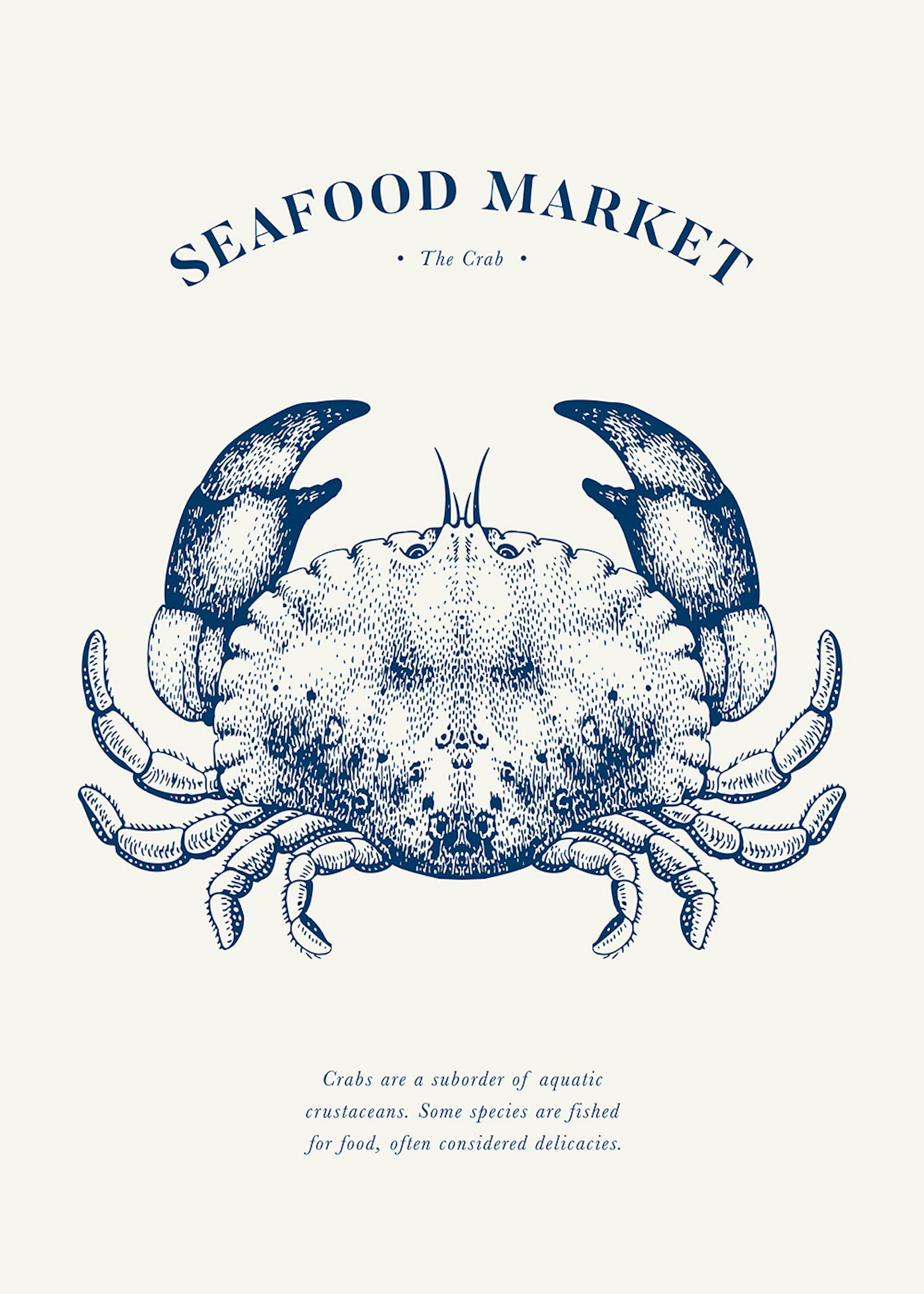 Seafood Market - The Crab Poster 0