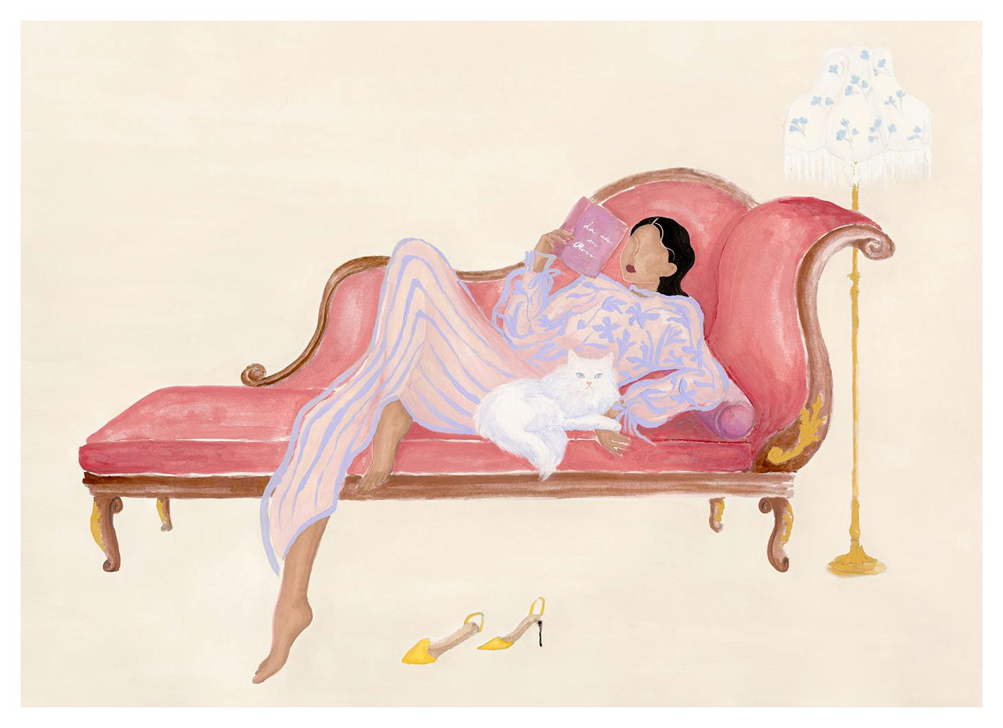 Self-Care Afternoon Plakat (70x100 cm) - Plakater > Kunstplakater > Illustrasjoner