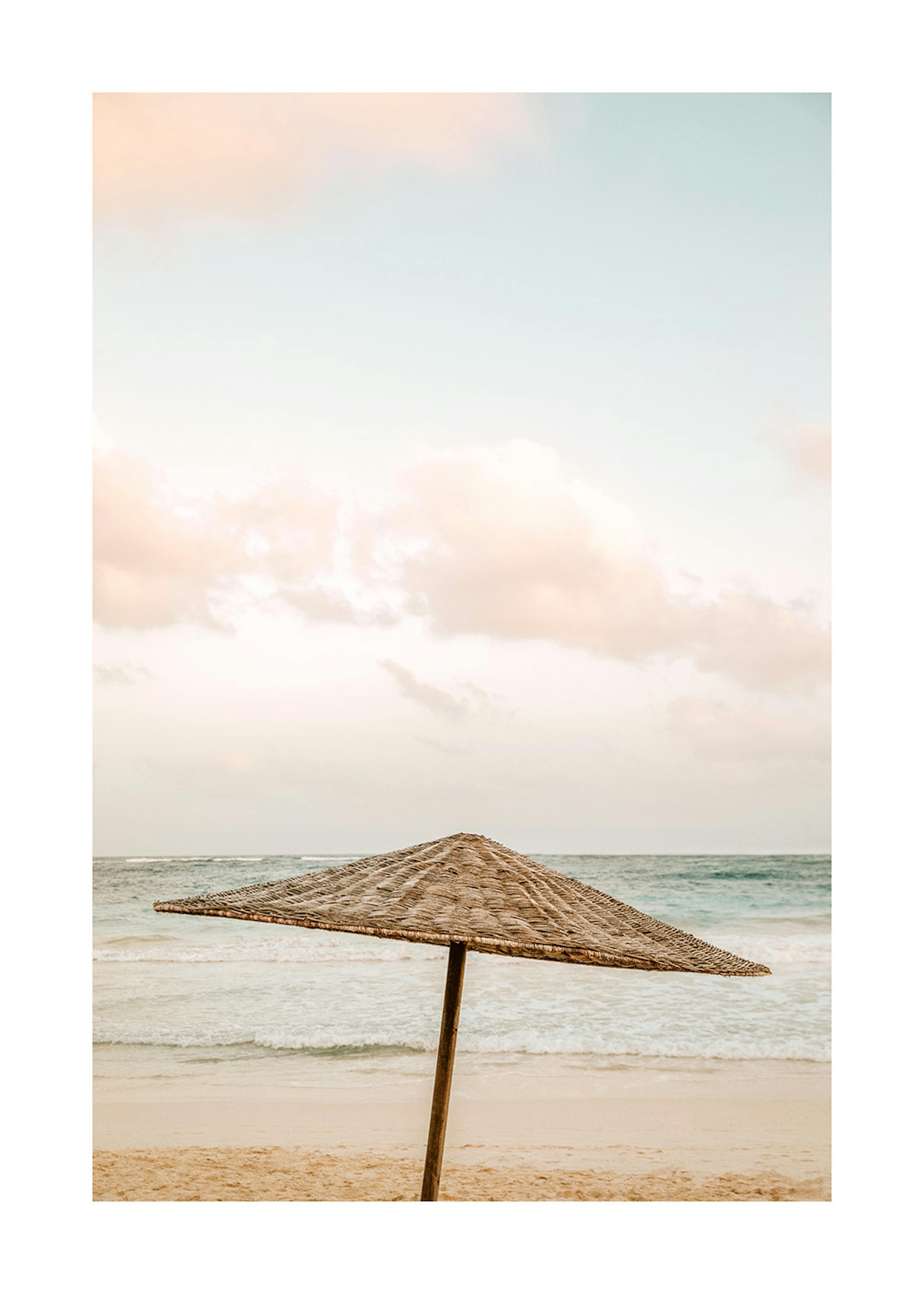 Parasol by the Ocean Plakat 0