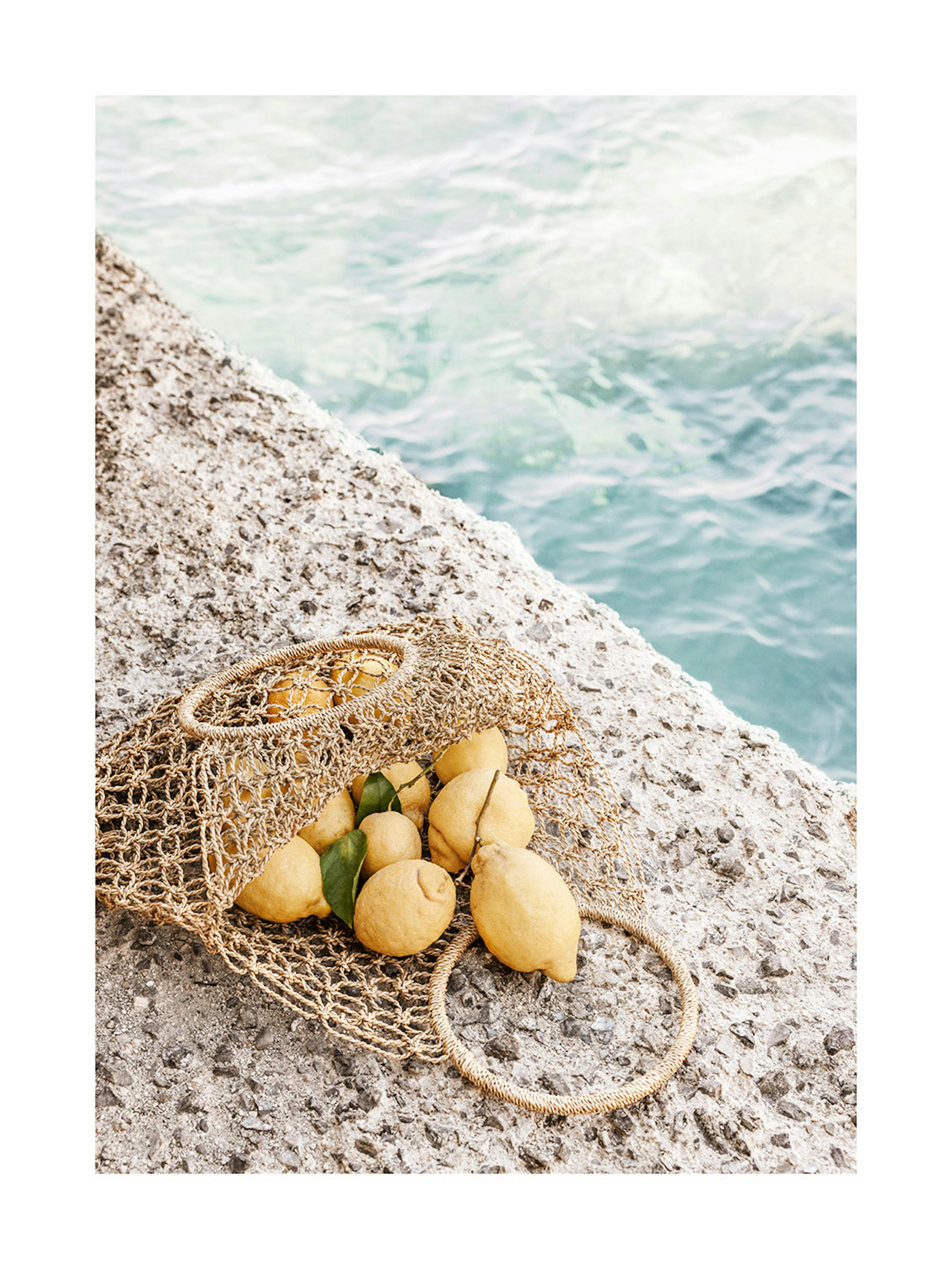 Lemons by the Shore Poster