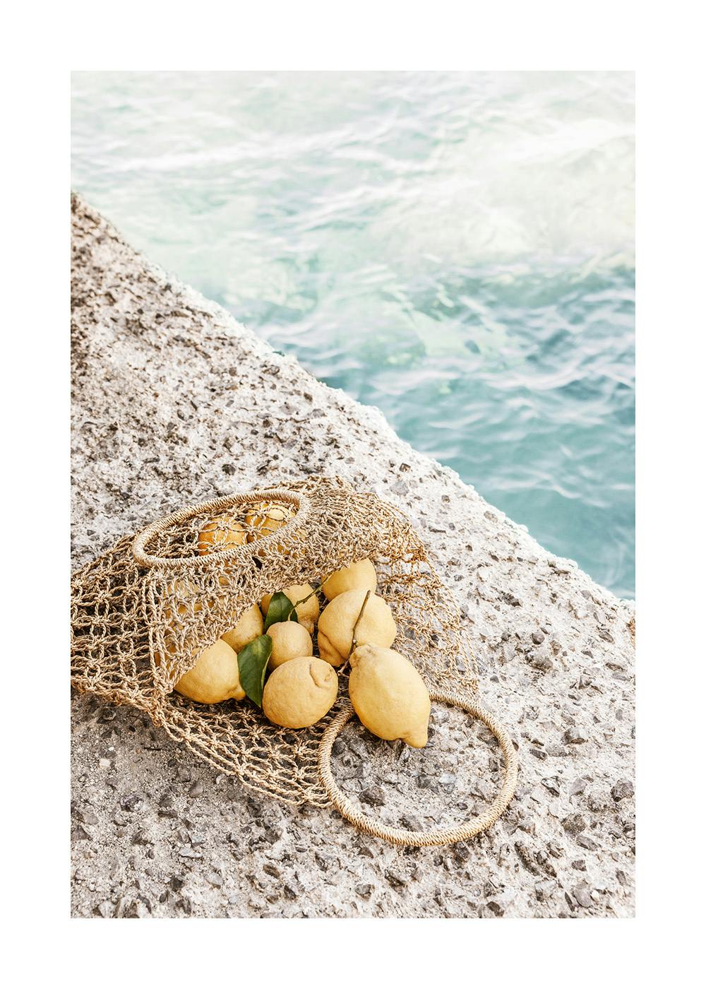 Lemons by the Shore Print 0