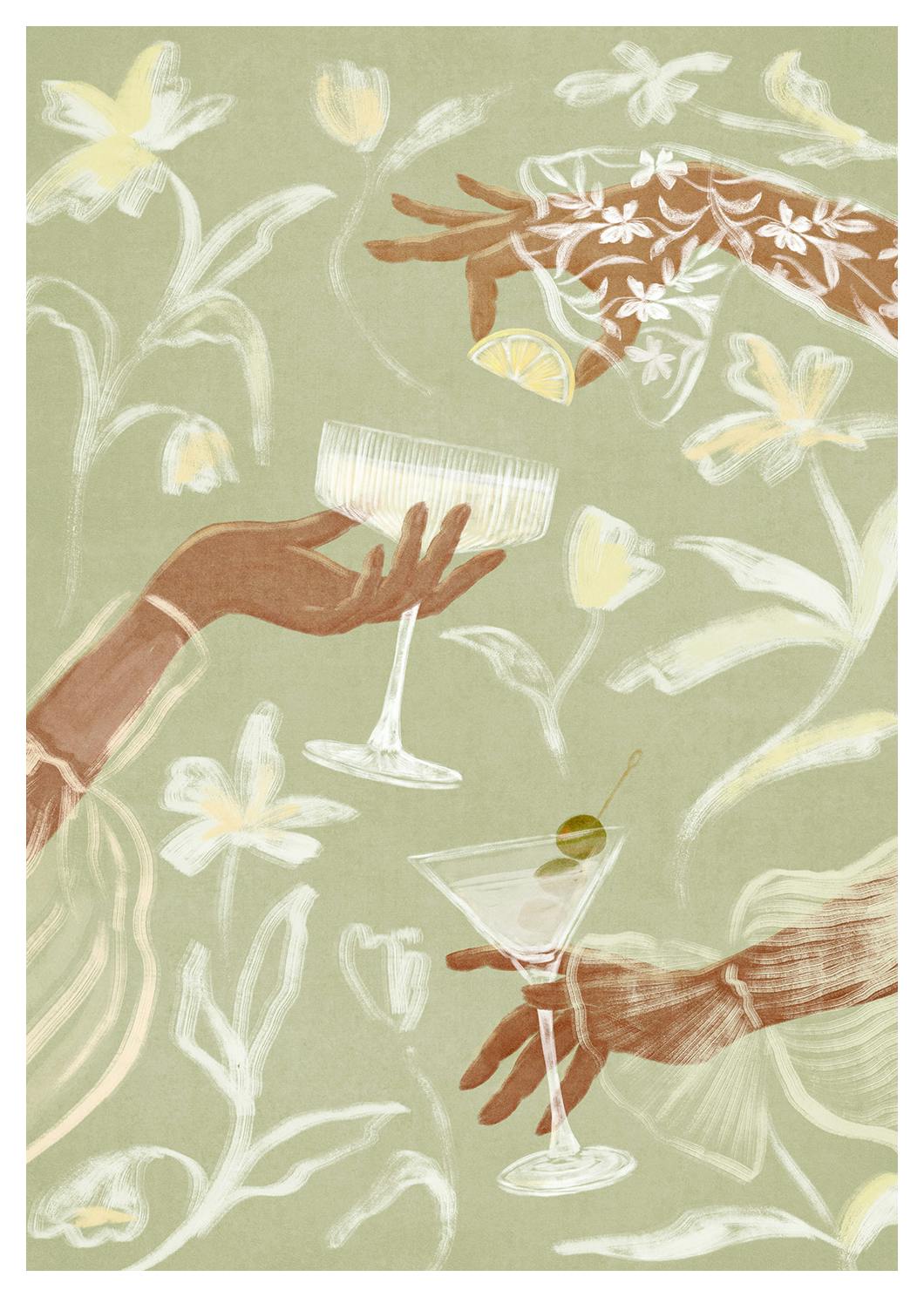 Cocktail Soirée Print (70x100 cm)- Wine & Cocktails posters