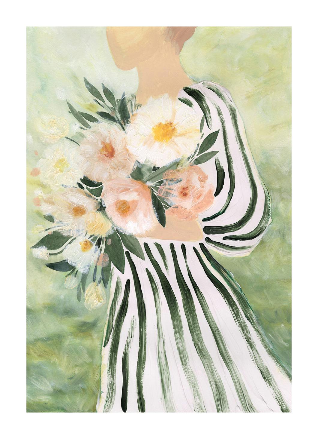 Botanical Female Plakat (50x70 cm) - Plakater > Kunstplakater > Malerier