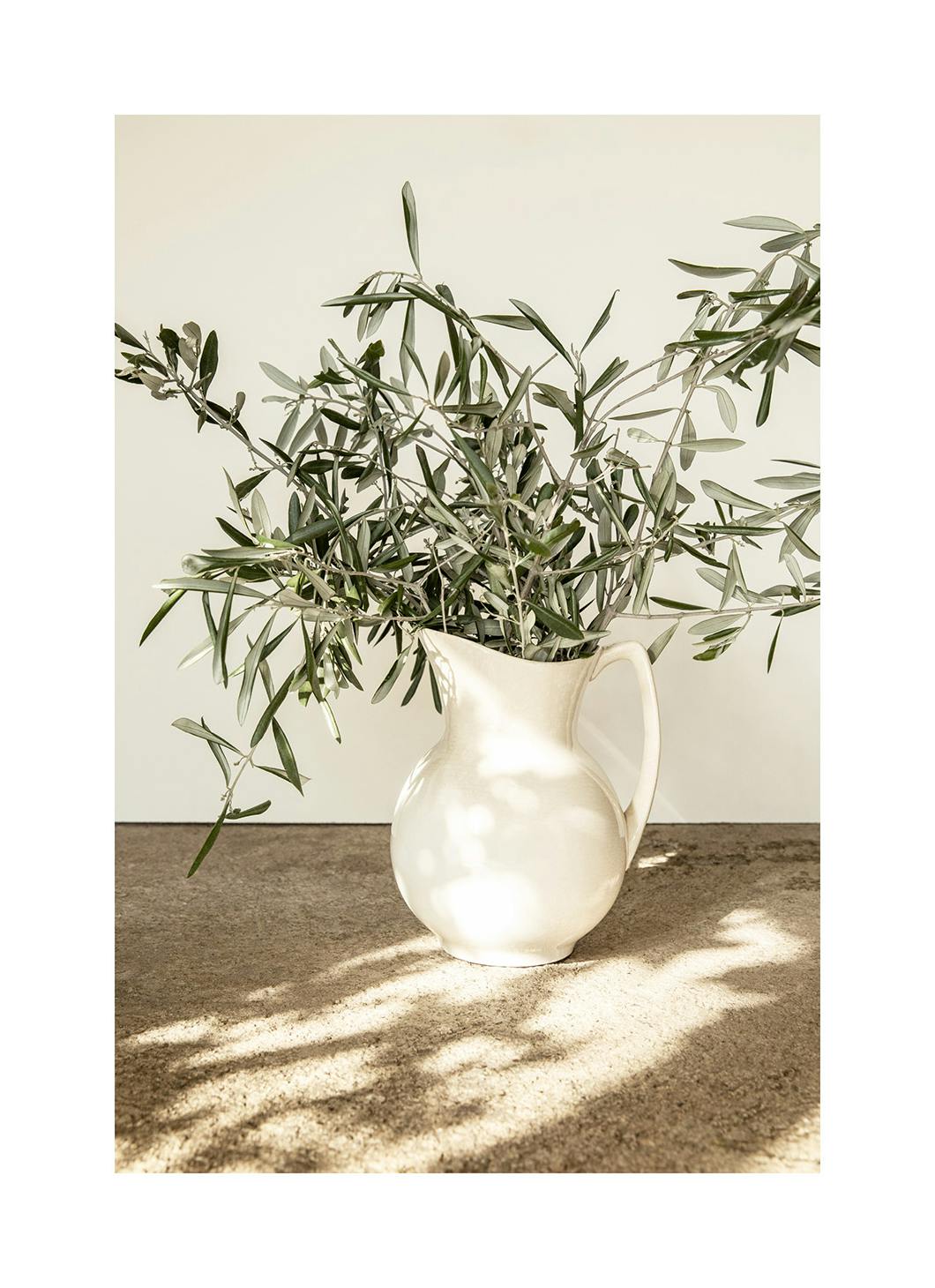 Branches in Vase Poster (50x70 cm) - Groene planten