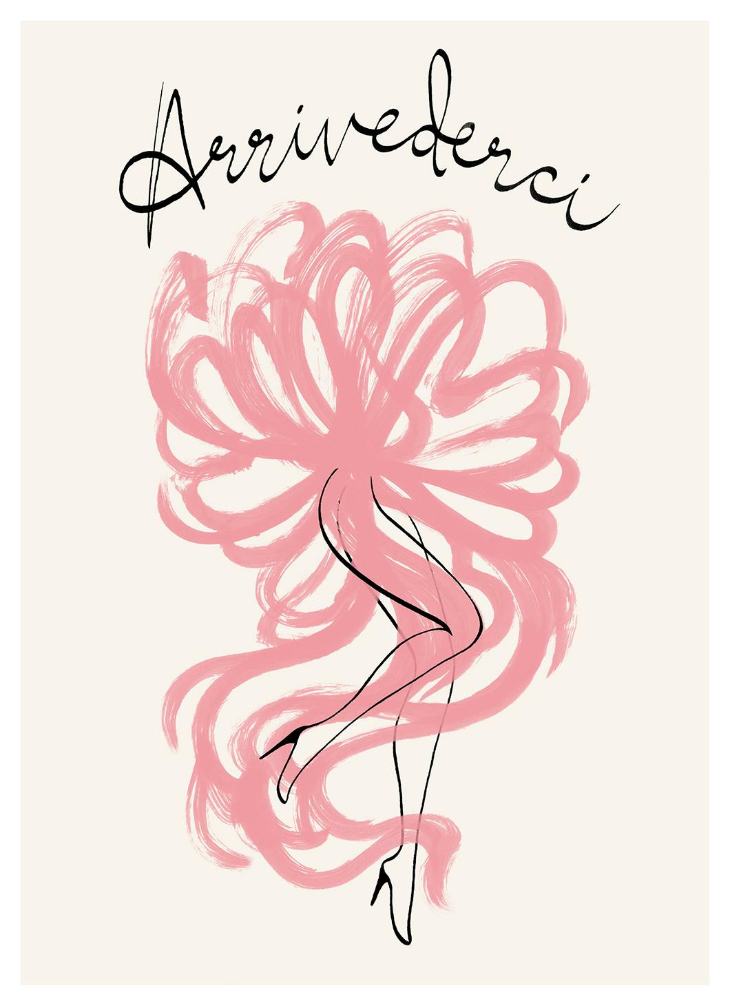 Arrivederci Poster (30x40 cm) - Illustraties