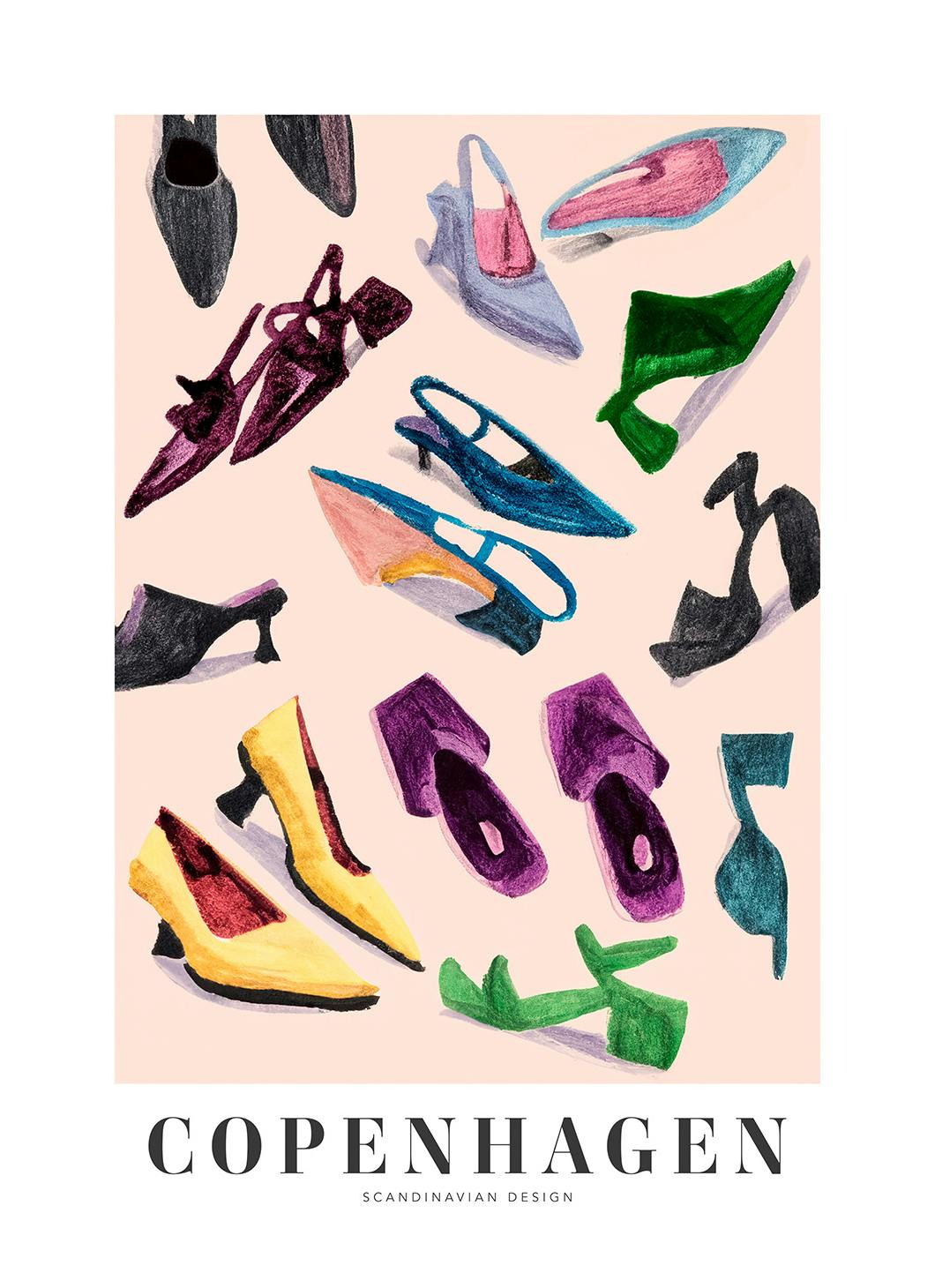 Shoes of Copenhagen Poster (30x40 cm)