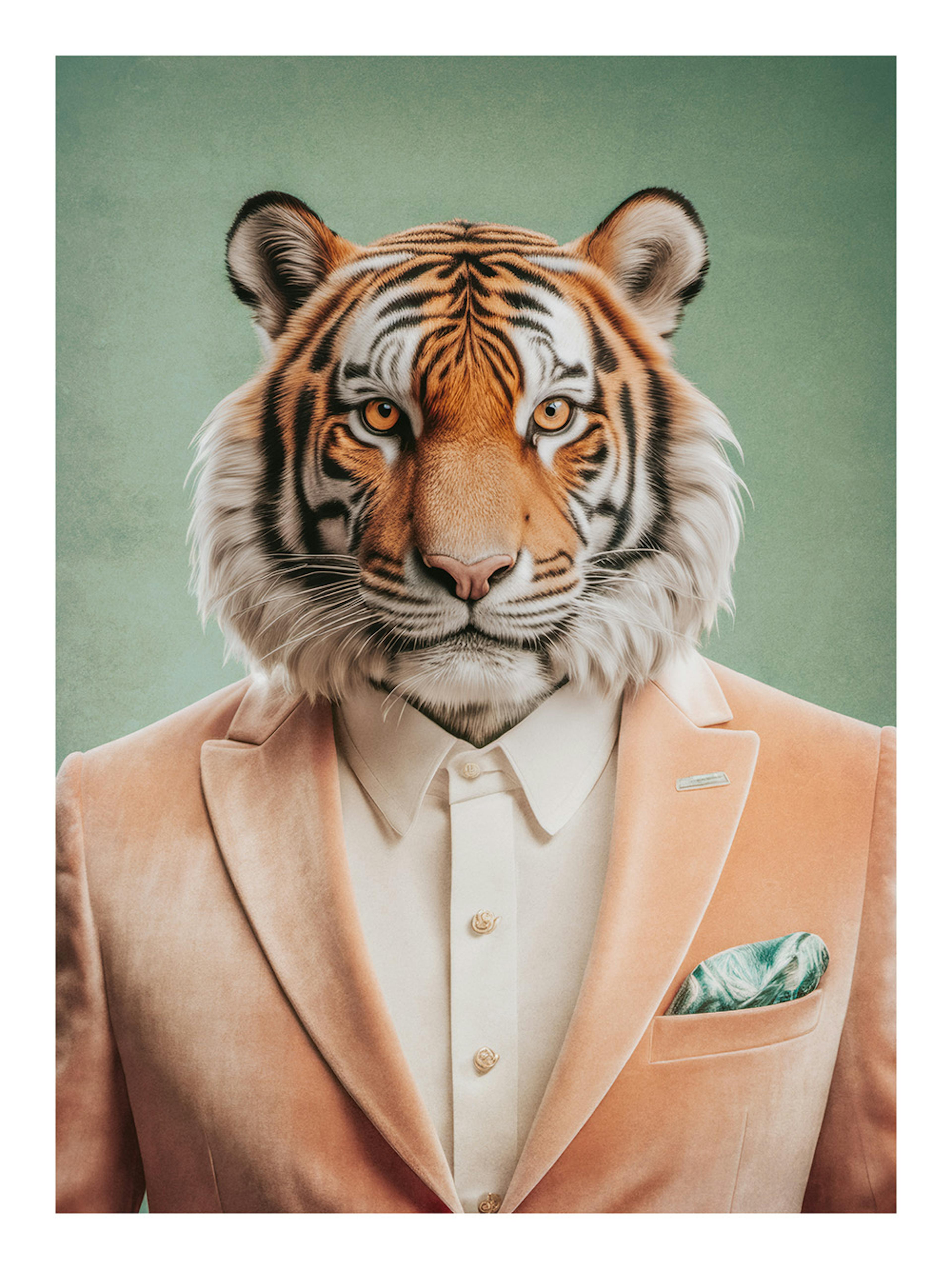 Portrait of a Tiger Affiche