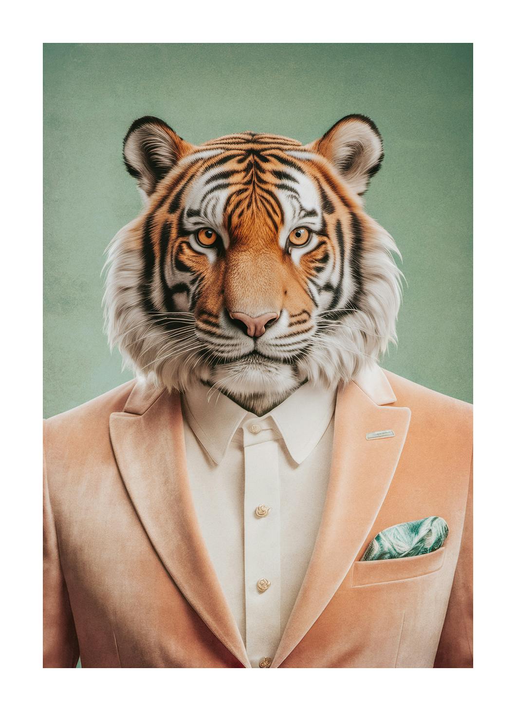 Portrait of a Tiger Poster (30x40 cm) -  Bilder mit Tiermotiven