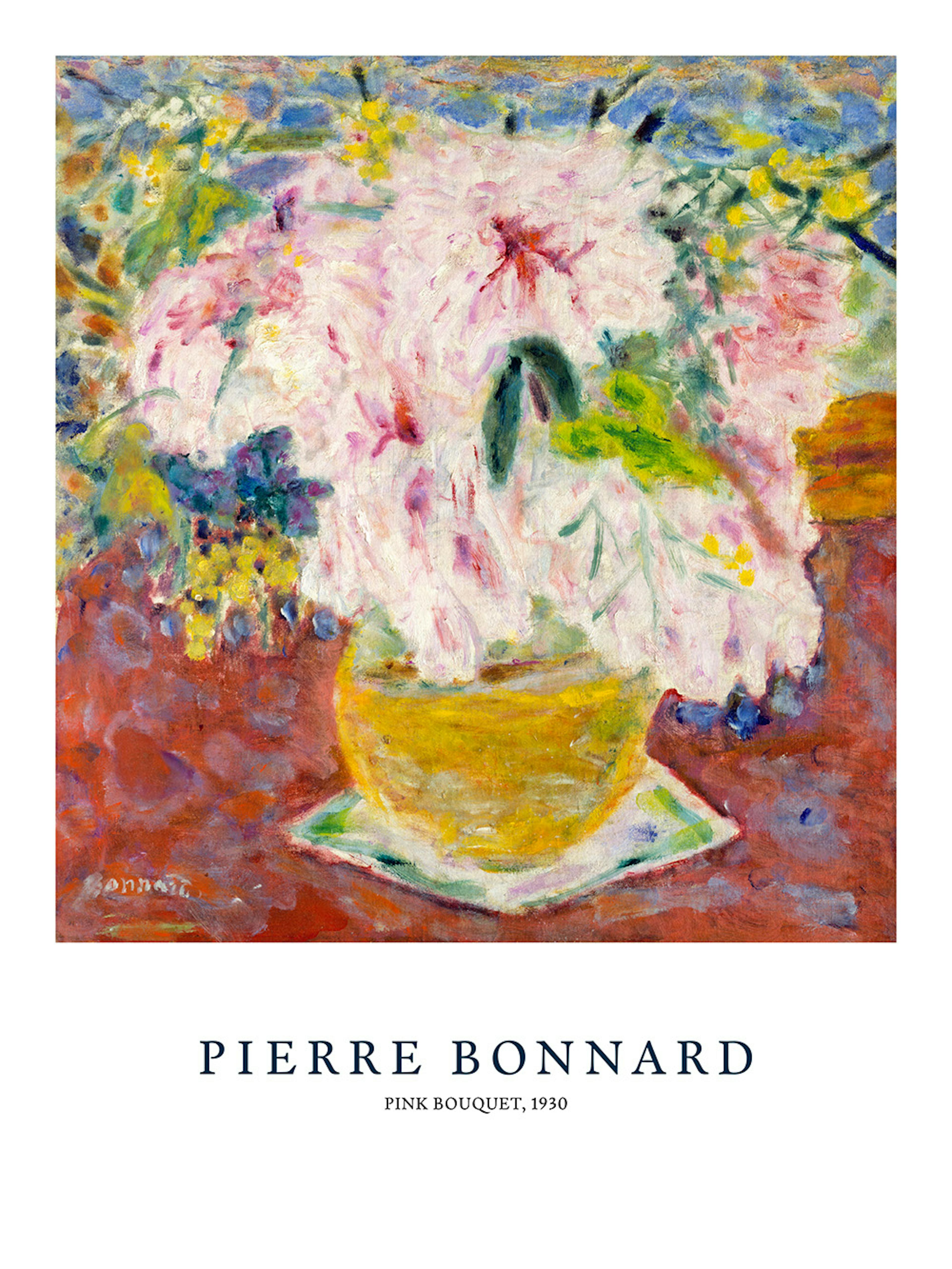 Pierre Bonnard - Pink Bouquet Print