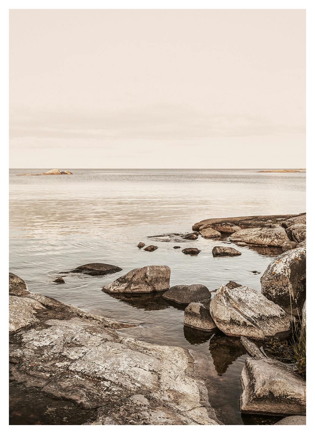 Calm Coast Affiche (50x70 cm) - Tableaux de la mer