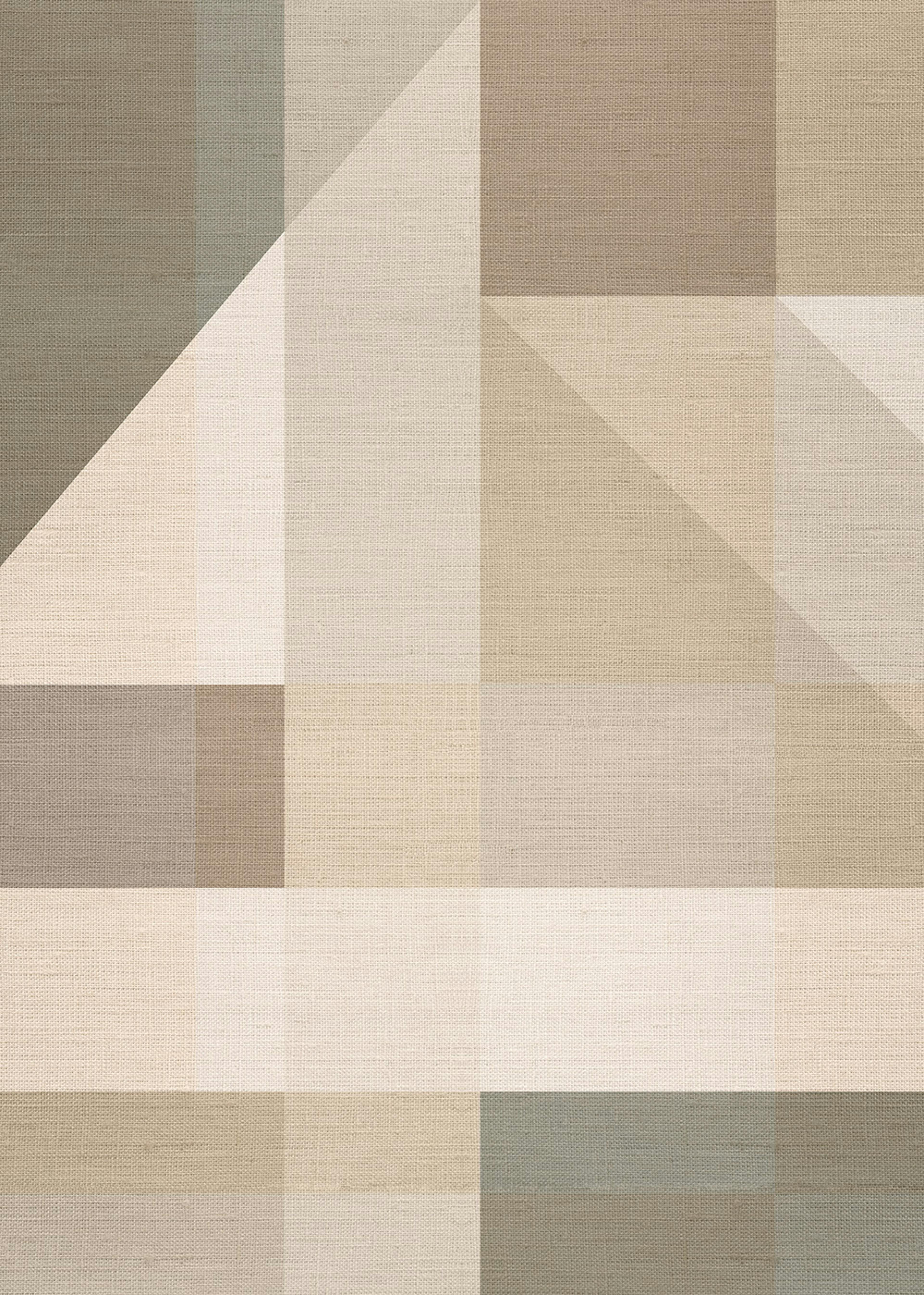 Linen Block Shapes No2 Print 0