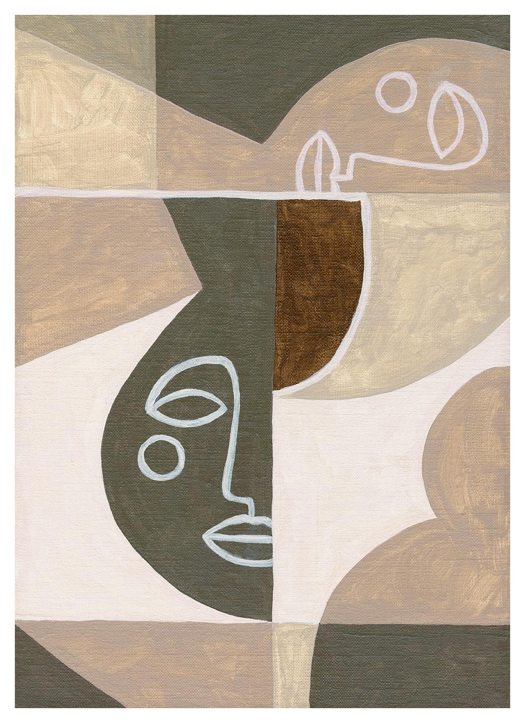 Hiding Faces Plakat (50x70 cm) - Plakater > Kunstplakater > Malerier