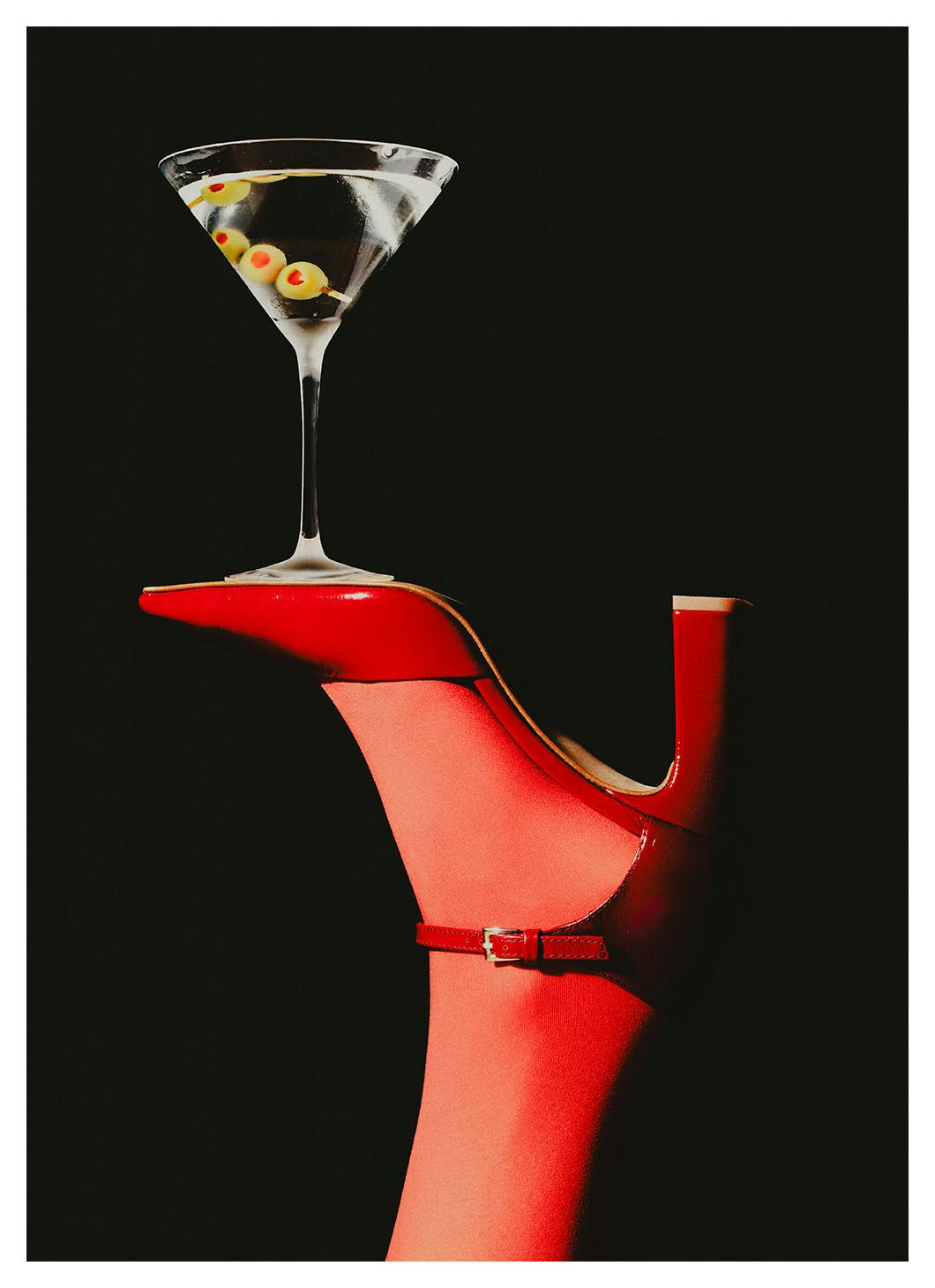 Heels and Martini Plakat (40x50 cm)- Wino i koktajle