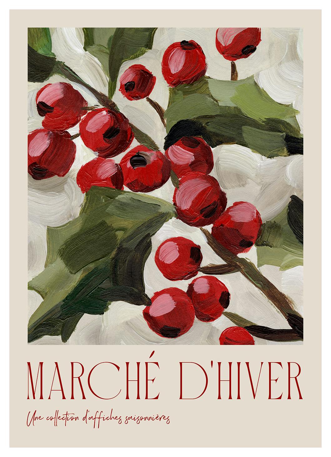 Prints - Marché D'Hiver No1 Print (50x70 cm) - Holiday Prints